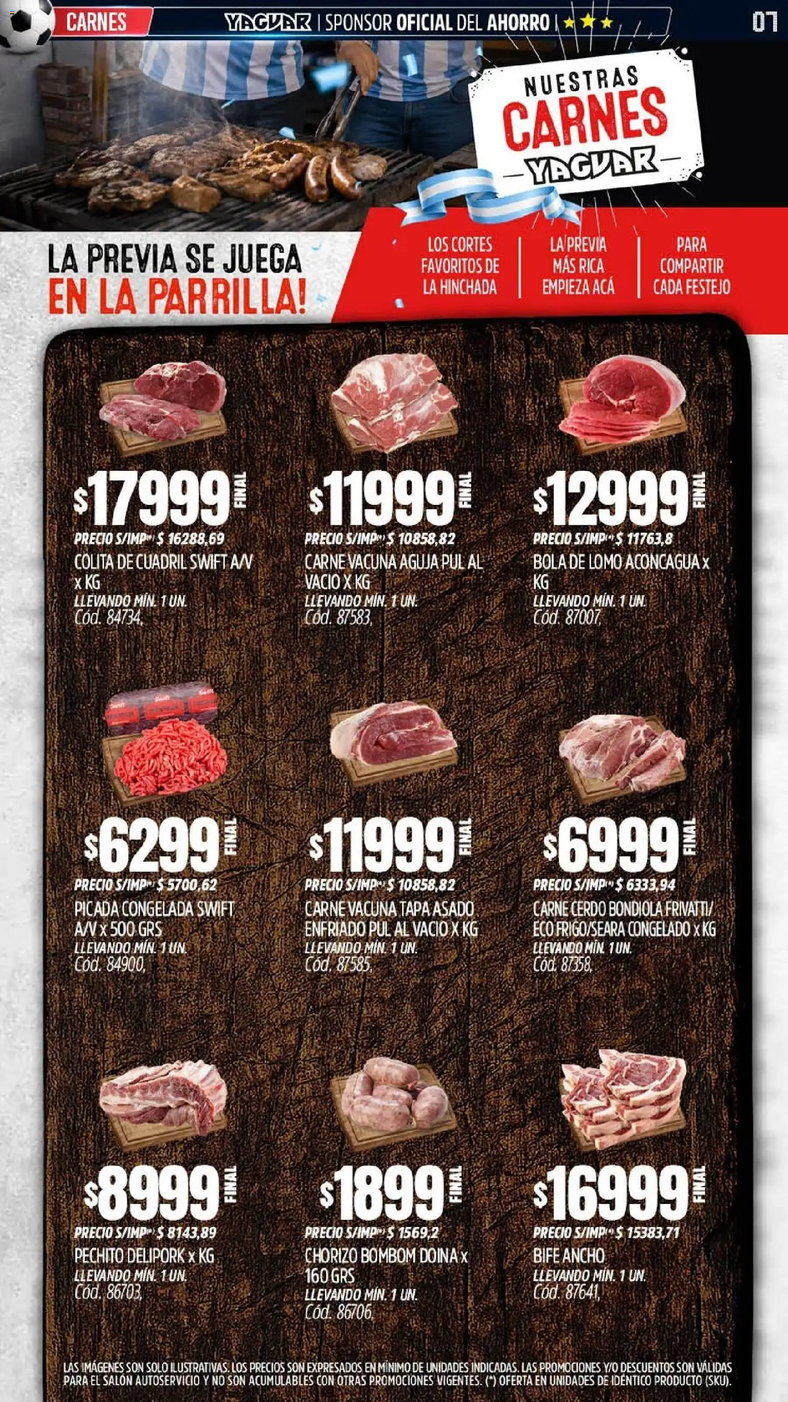 Yaguar catálogo │ válido desde el 15.06.2026 | Página: 6 | Productos: Juega, Parrilla, Chorizo, Cerdo