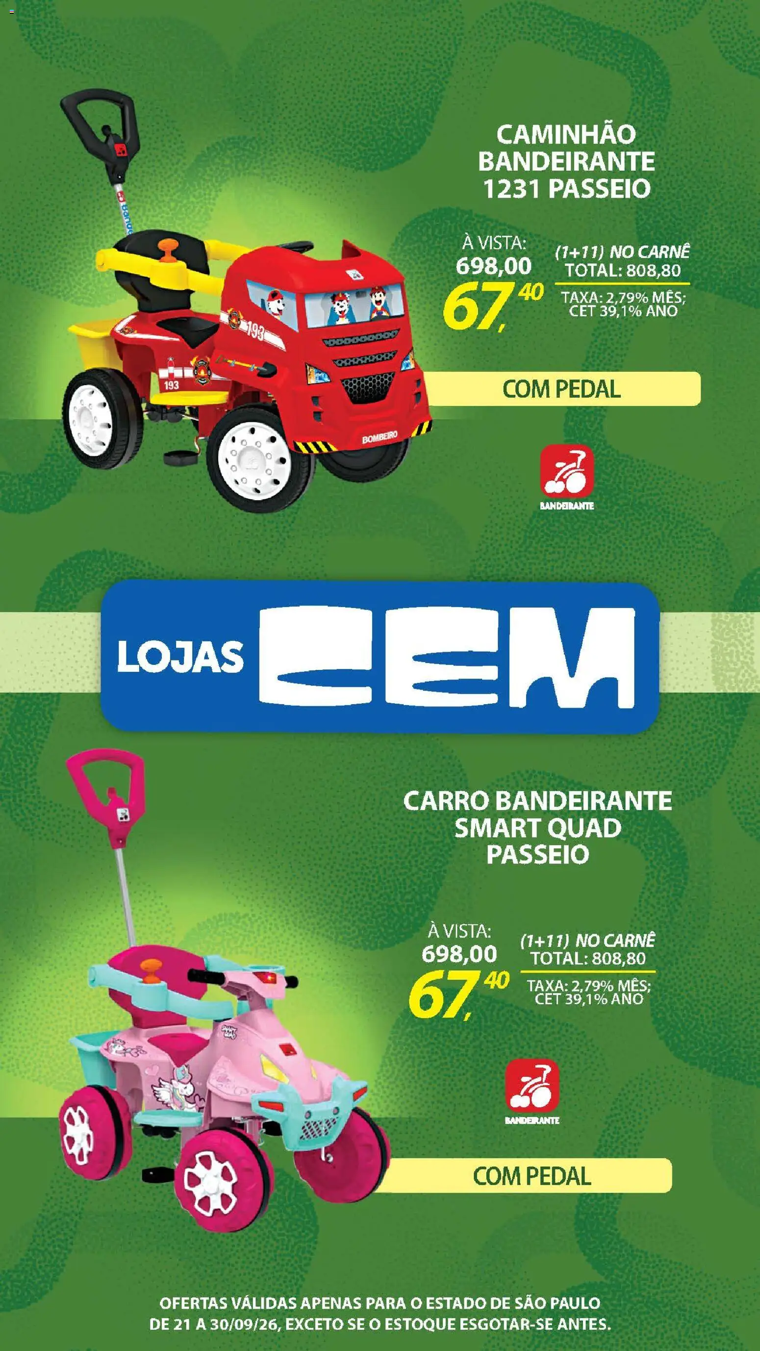 Lojas Cem Folheto - válido de 21/09/2026 | Página: 32 | Produtos: Carne