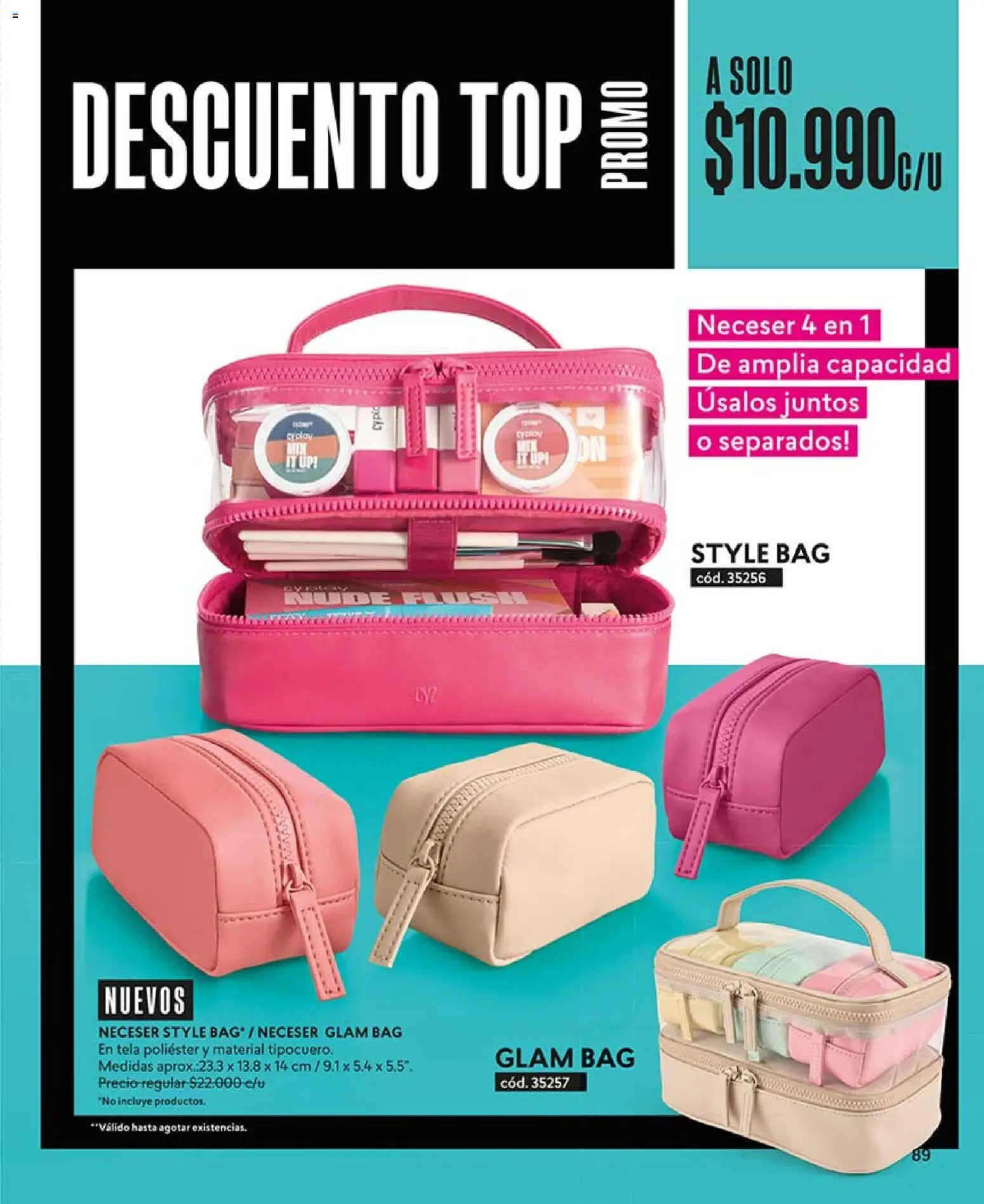 Catálogo CyZone Campaña 6 │ válido desde el 31.03.2026 | Página: 89 | Productos: Neceser, Top