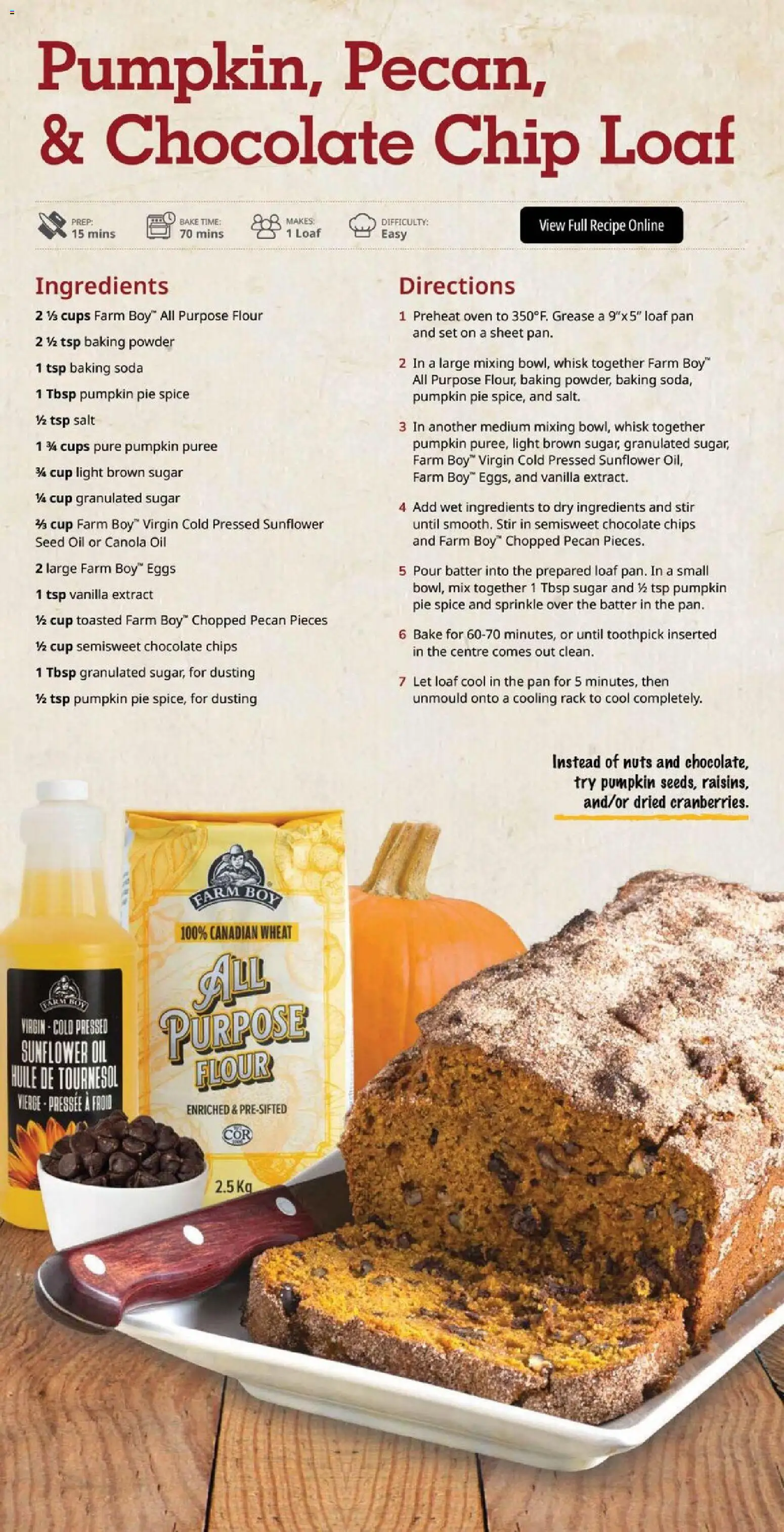 Farm Boy flyer valid from Oct 1, 2026 | Page: 8 | Products: Chips, Vanilla, Oil, Pumpkin