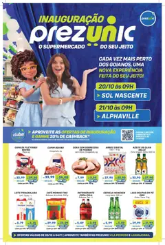 Prezunic ofertas Inauguração - Pré-Visualização do folheto da loja Prezunic, válido de 20/10/2026