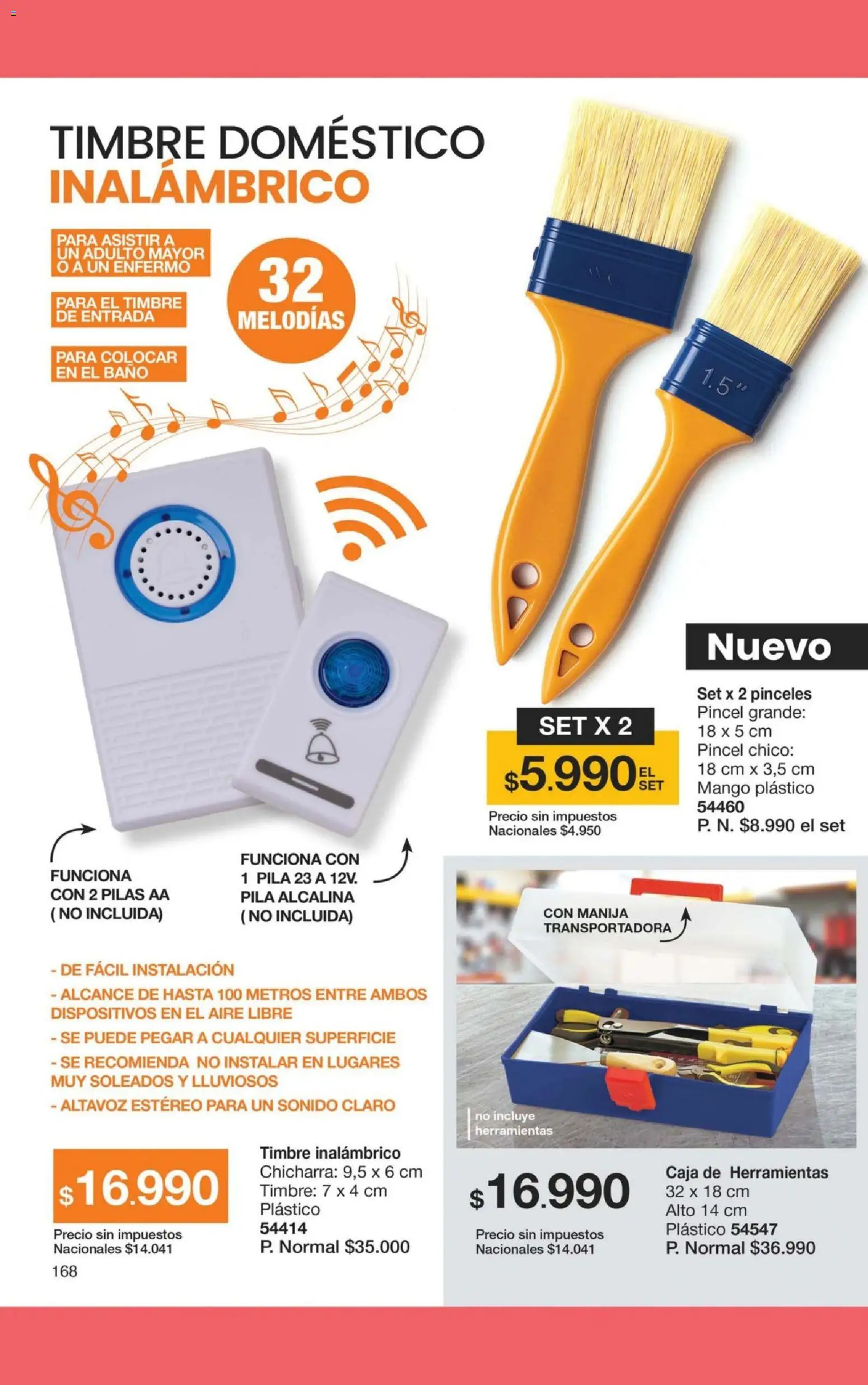 Gigot - CAMPAÑA 12 │ válido desde el 31/07/2026 | Página: 174 | Productos: Caja de herramientas, Baño, Pincel, Timbre