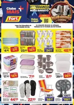Fort Atacadista ofertas Bazar - Pré-Visualização do folheto da loja Fort Atacadista, válido de 01/10/2026 | Página: 1 | Produtos: Fragrância, Cadeira, Bebidas, Leite