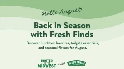 Preview of Fresh Thyme weekly ads valid from 08/01/2026