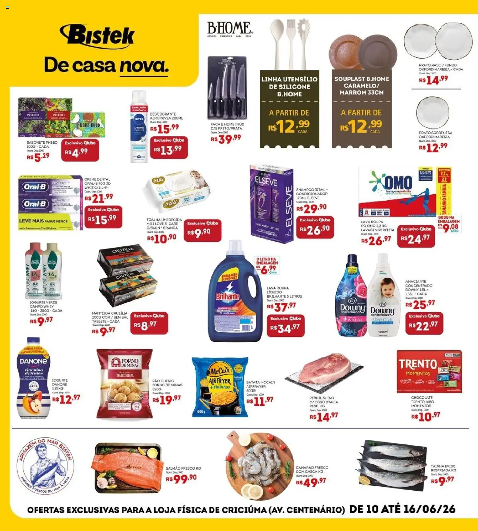 Bistek Supermercados Folheto - válido de 10.06.2026 | Página: 2 | Produtos: Forno, Queijo, Faca, Creme dental