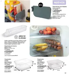 Vista previa Millanel - Catálogo válido desde el 22/06/2026 | Página: 147 | Productos: Organizador, Huevo, Heladera, Huevos