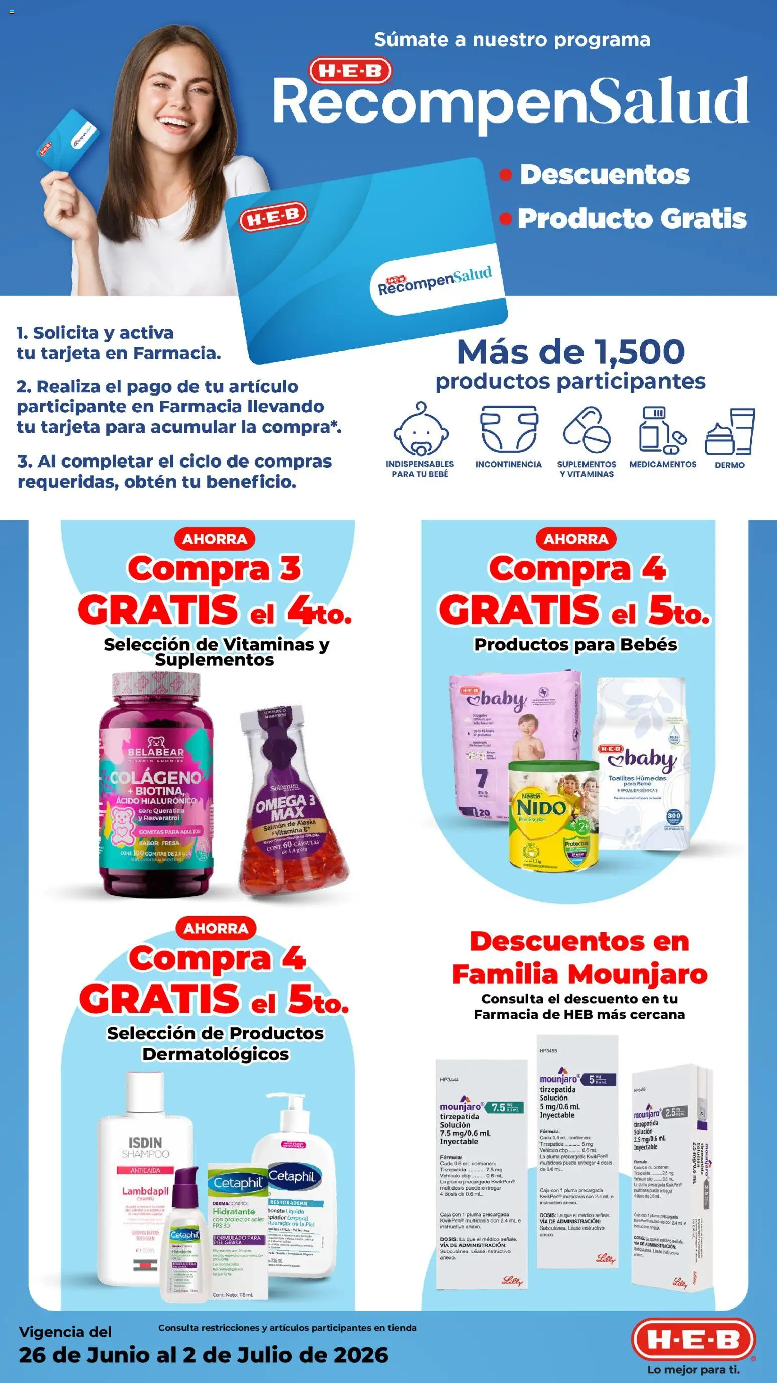 Nuevas ofertas de H-E-B válidas en toda la República Mexicana desde el 26/06/2026. ¡Encuentra las mejores ofertas en H-E-B folleto! | Página: 22