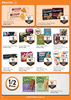 Preview of Foodworks catalogue - valid from 08/07/2026 | Page: 14 | Products: Crackers, Honey, Water, Scotch