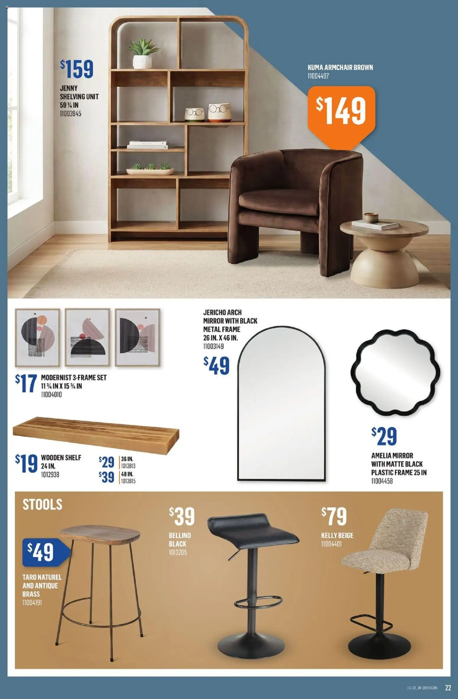 Canac flyer valid from 28.05.2026 | Page: 22 | Products: Armchair, Shelf, Mirror