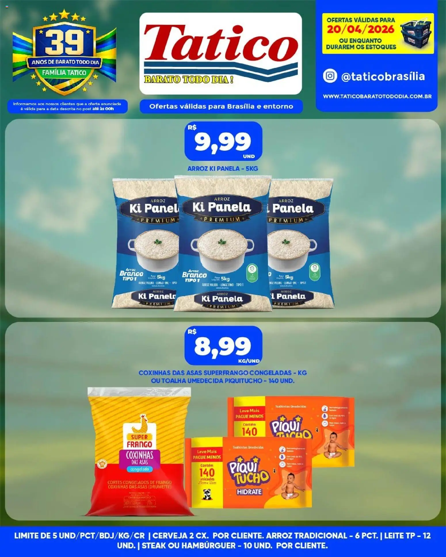 Tatico Folheto - válido de 21.04.2026 | Página: 28 | Produtos: Cerveja, Arroz, Hambúrguer, Frango