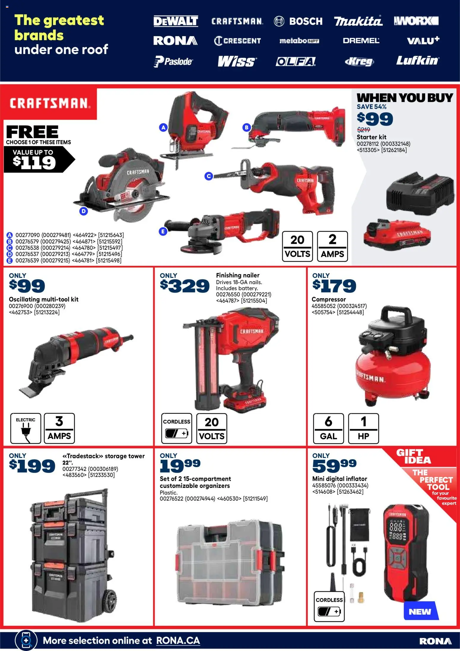 Rona flyer valid from Jul 16, 2026 | Page: 25 | Products: Compressor