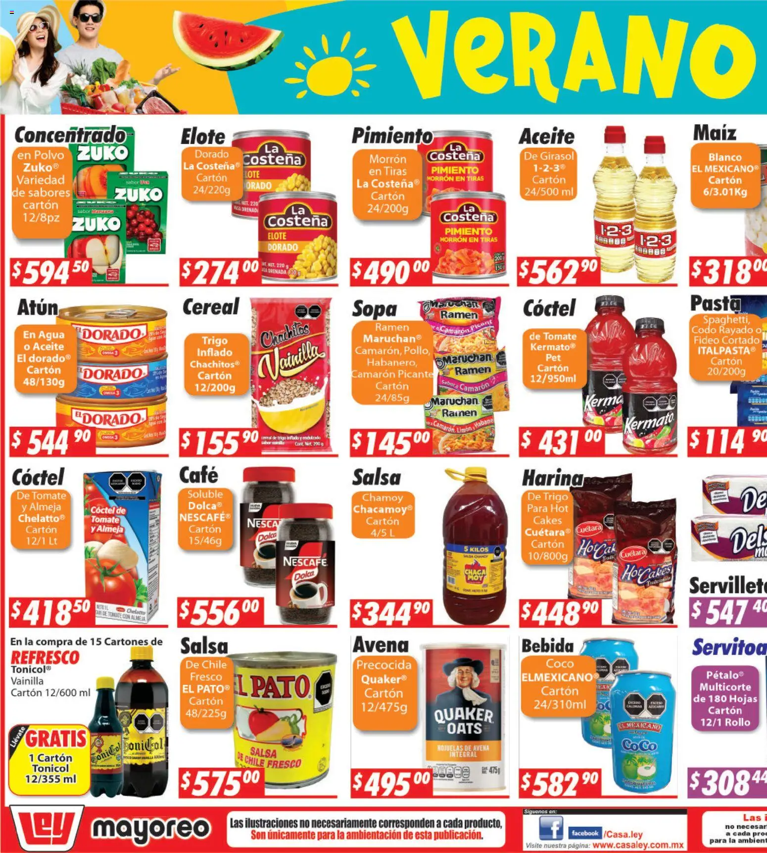 Nuevas ofertas de Casa Ley válidas en toda la República Mexicana desde el 31/08/2026. ¡Encuentra las mejores ofertas en Casa Ley folleto Hermosillo! | Página: 1 | Productos: Maíz, Refresco, Tomate, Vainilla