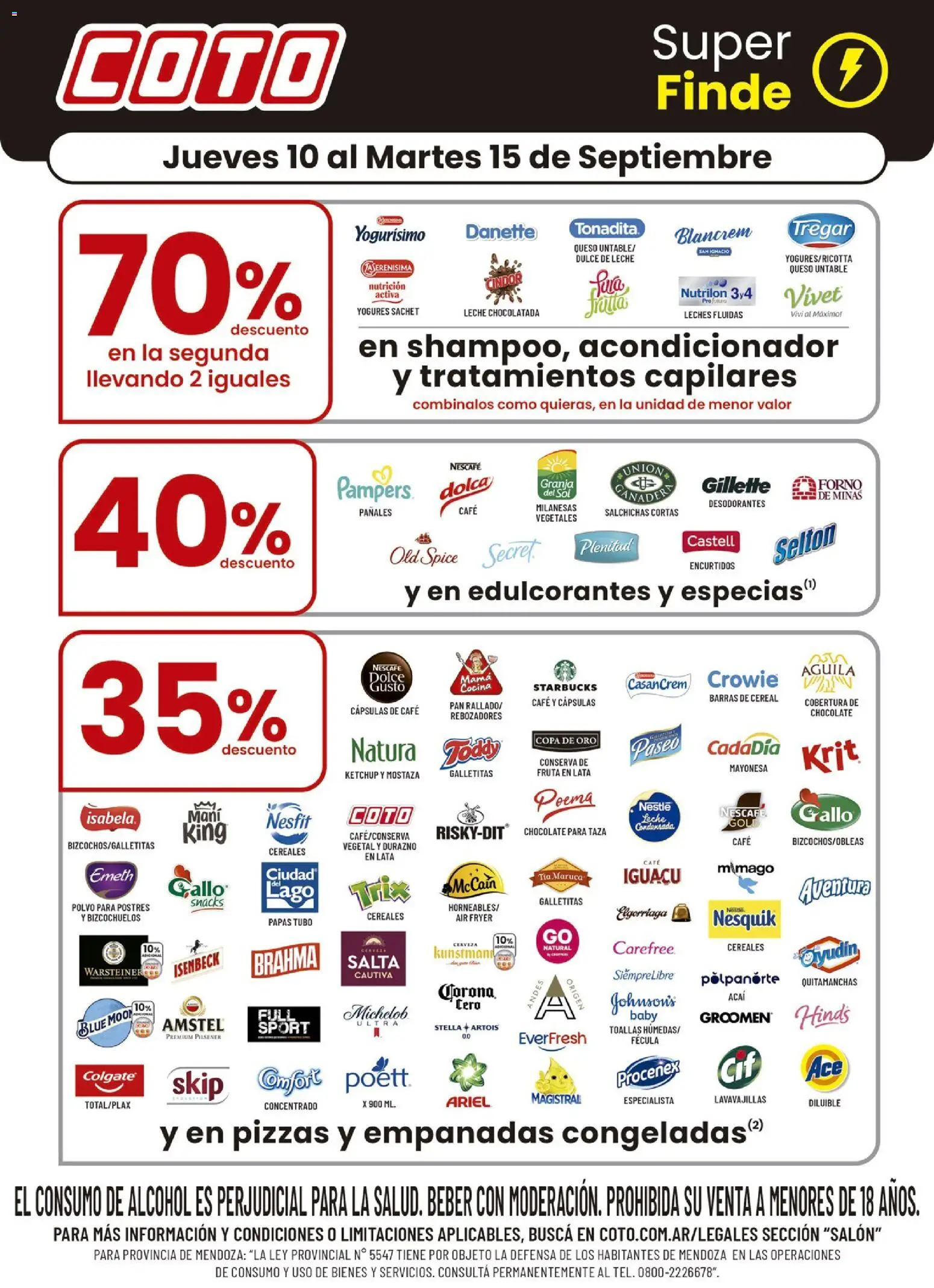 Coto - Salon Marcas A │ válido desde el 10/09/2026 | Página: 1 | Productos: Ketchup, Mani, Fruta, Snacks
