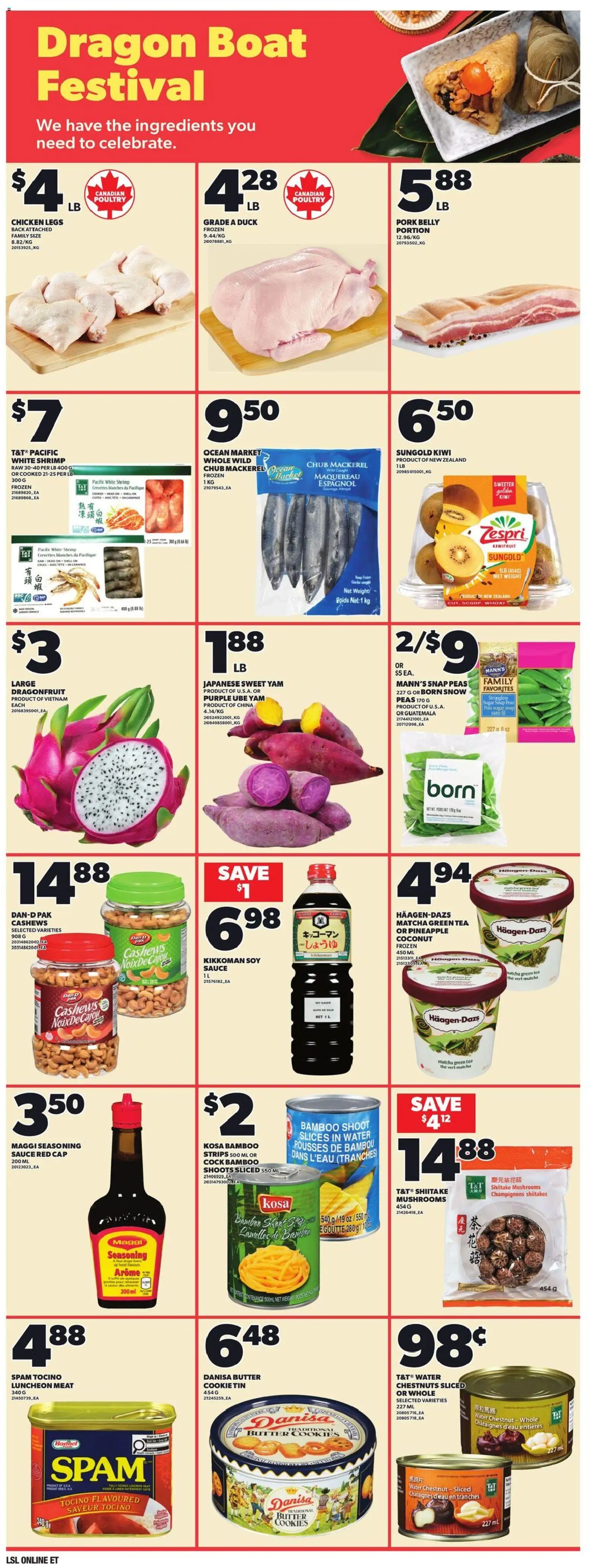 Loblaws flyer valid from 28.05.2026 | Page: 11 | Products: Tea, Cap, Chicken, Pork