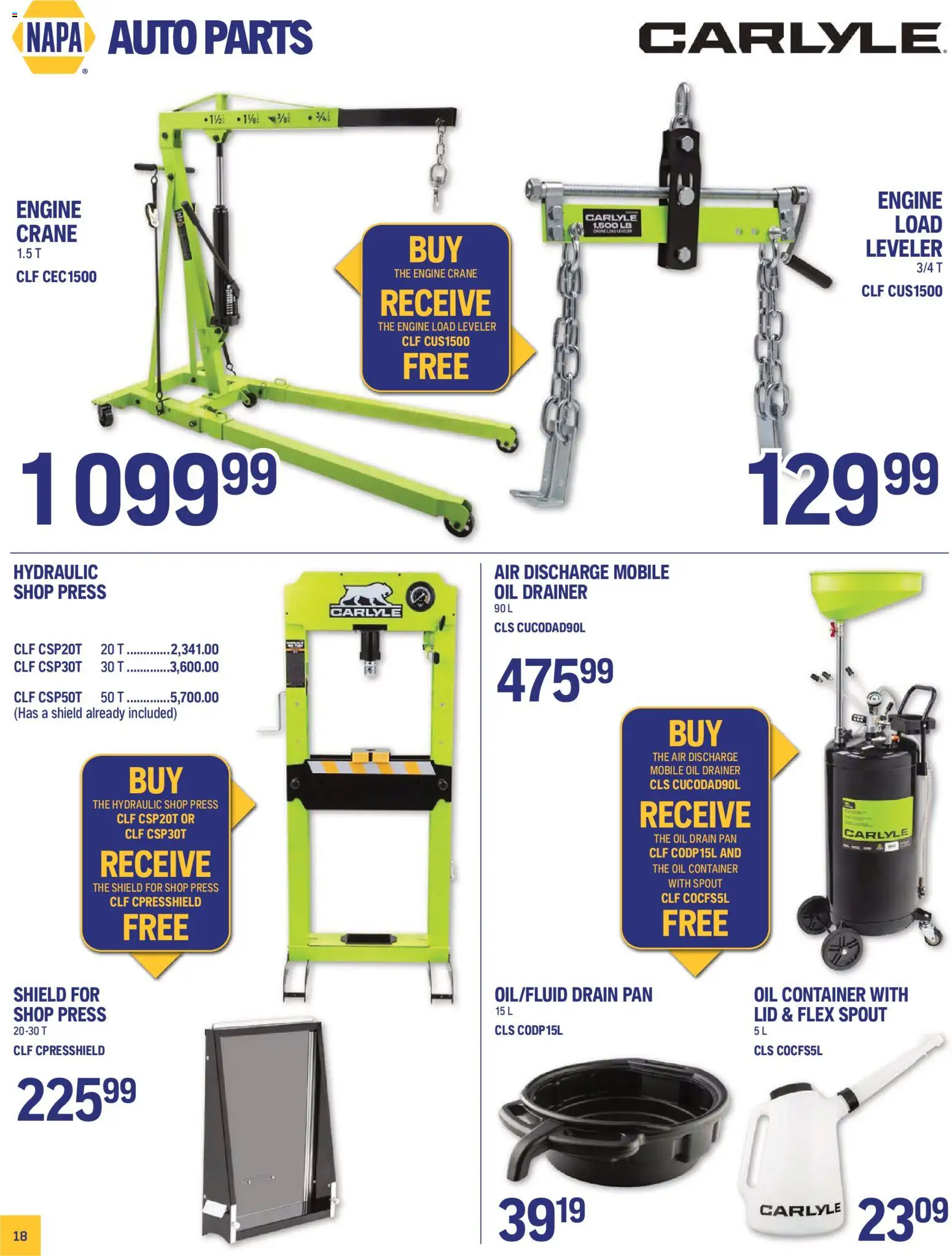 NAPA Auto Parts flyer valid from Sep 1, 2026 | Page: 20 | Products: Oil