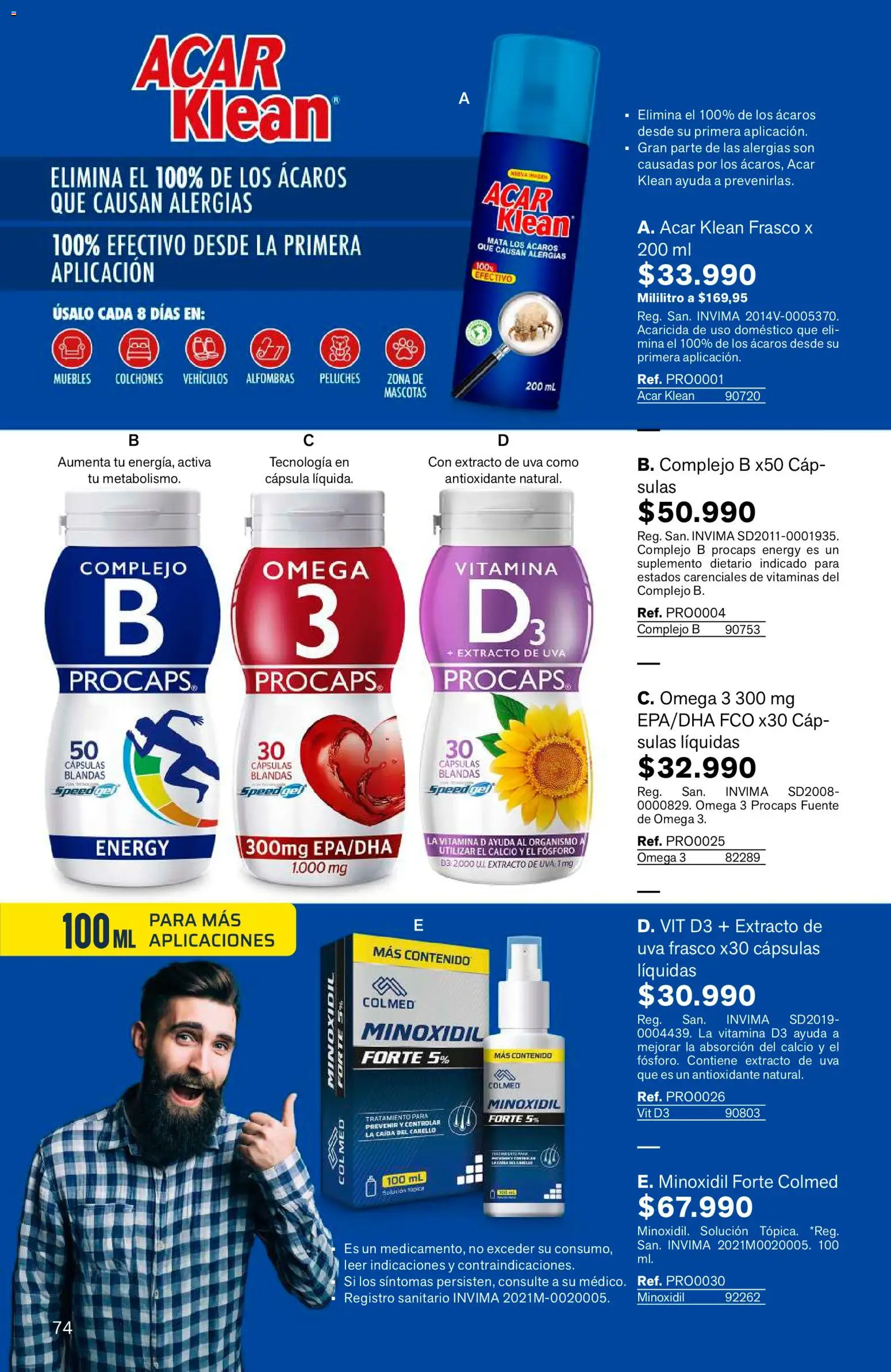 Leonisa revista - valida desde el 15/07/2026 | Página: 74 | Productos: Frasco, Sanitario, Suplemento dietario, Uva
