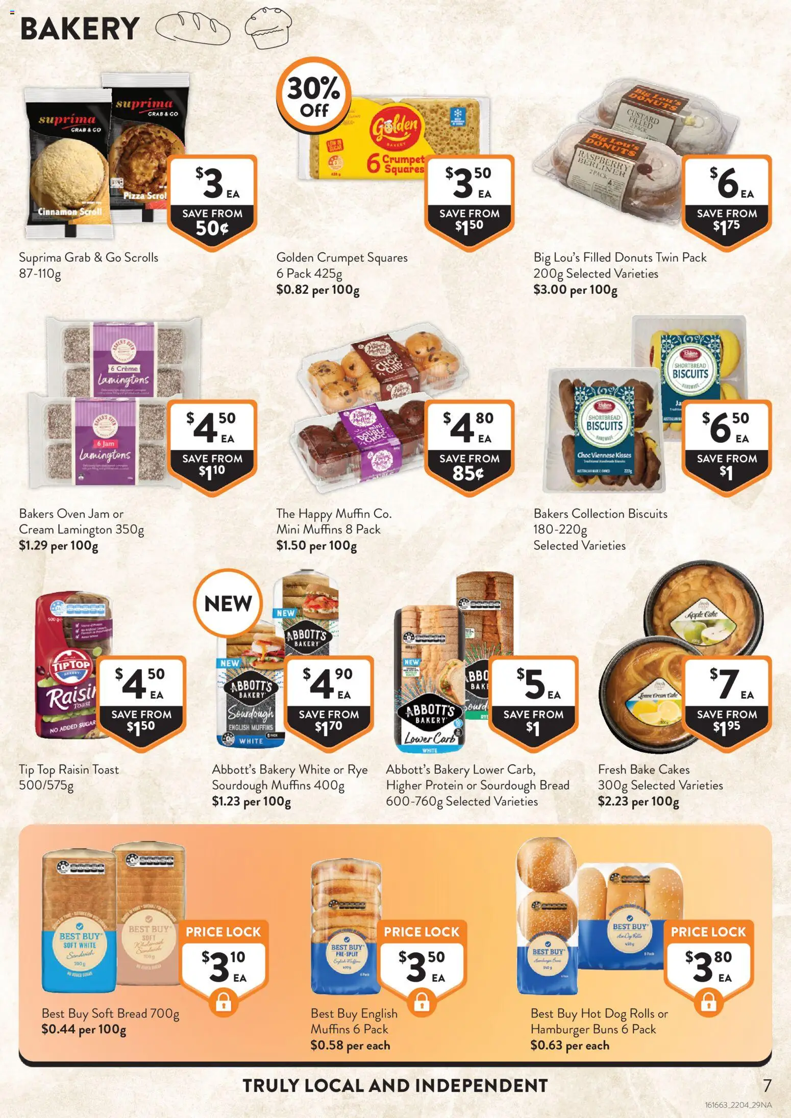 Foodworks catalogue - valid from 22.04.2026 | Page: 7 | Products: Donuts, Pizza, Muffins, Raspberry