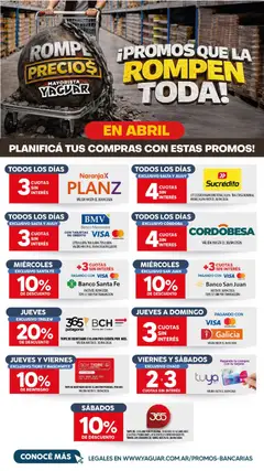 Vista previa Yaguar - Planifica tu mes Buenos Aires válido desde el 01.04.2026