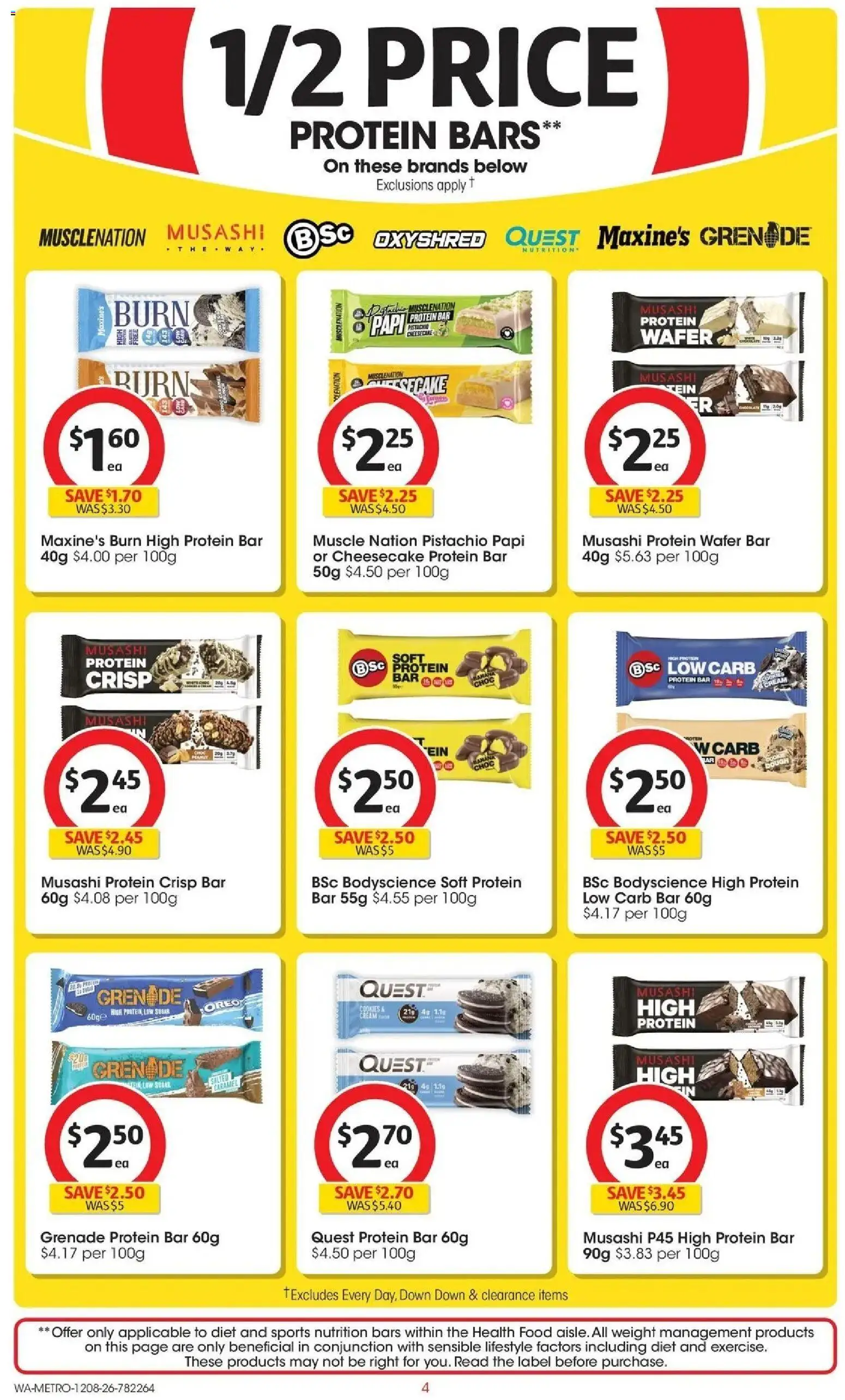 Coles catalogue - valid from 12/08/2026 | Page: 4 | Products: Food, Protein bar, Oreo, Cookies