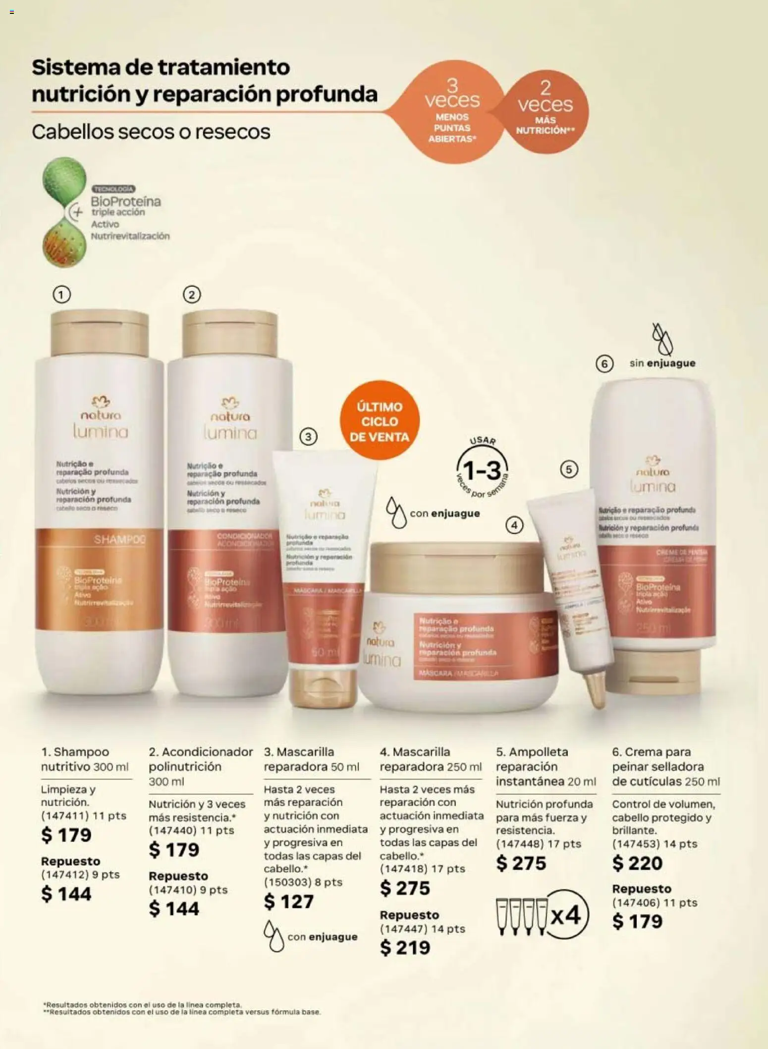 Nuevas ofertas de Natura válidas en toda la República Mexicana desde el 02.04.2026. ¡Encuentra las mejores ofertas en Natura campaña 6 2026! | Página: 147 | Productos: Crema, Máscara, Mascarilla, Acondicionador