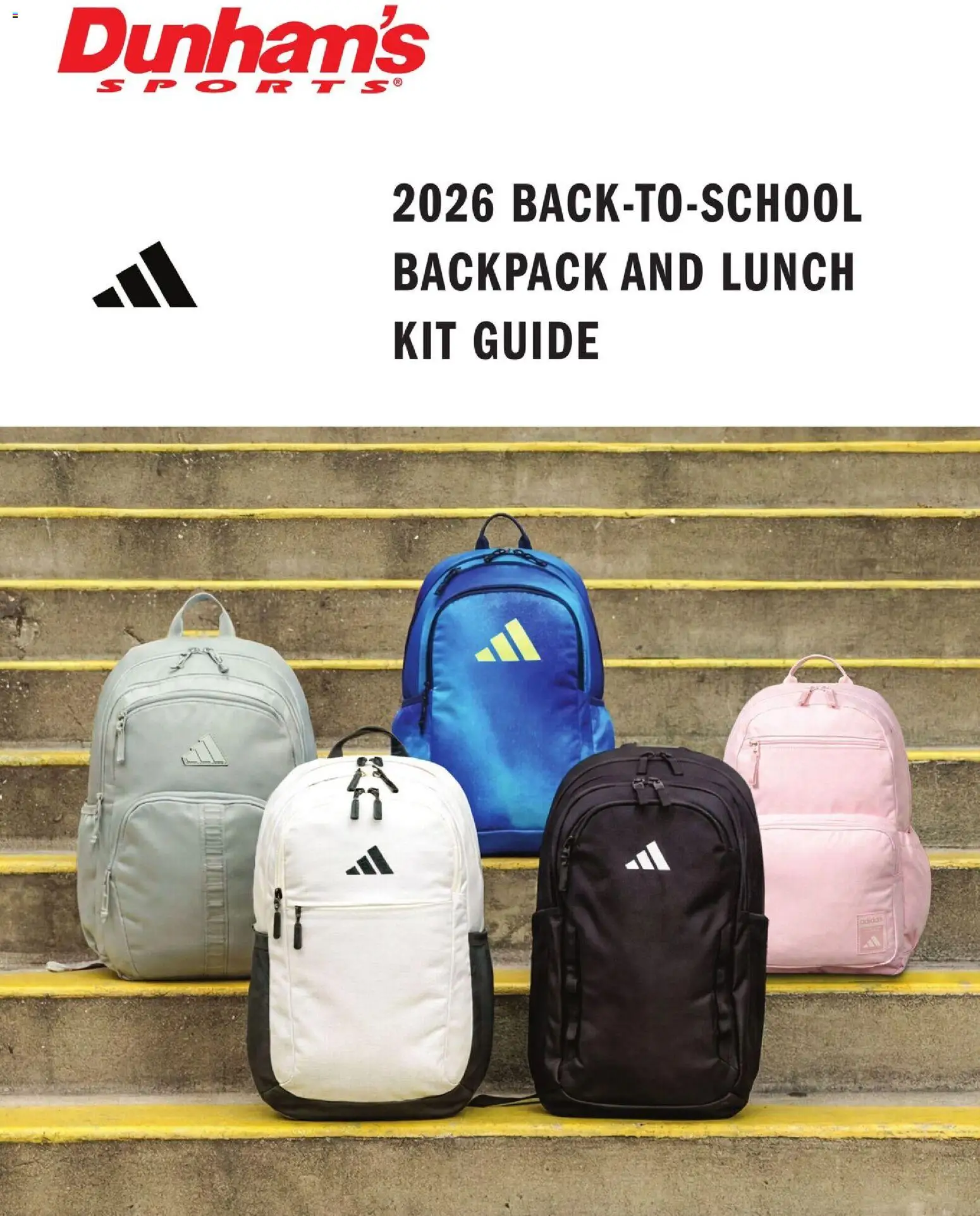 Dunham's Sports Adidas Back-To-School Backpack & Lunch Kit Guide - valid from 07/16/2026 | Page: 1 | Products: Backpack