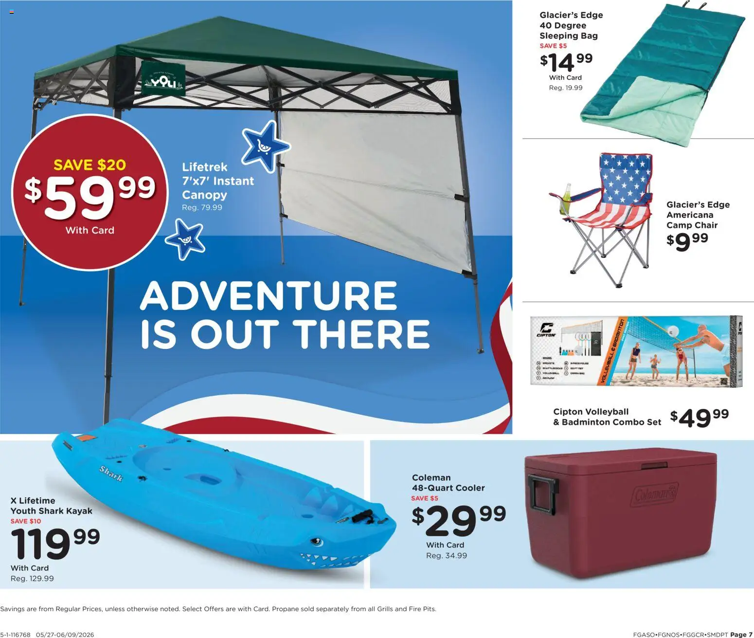 Fred Meyer Home & Apparel - valid from 27.05.2026 | Page: 7 | Products: Chair, Kayak, Bag