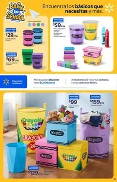 Vista previa de Walmart folleto Back to School, nuevo folleto de la tienda, válido en México a partir del 13/08/2026 | Página: 10 | Productos: Organizador, Caja