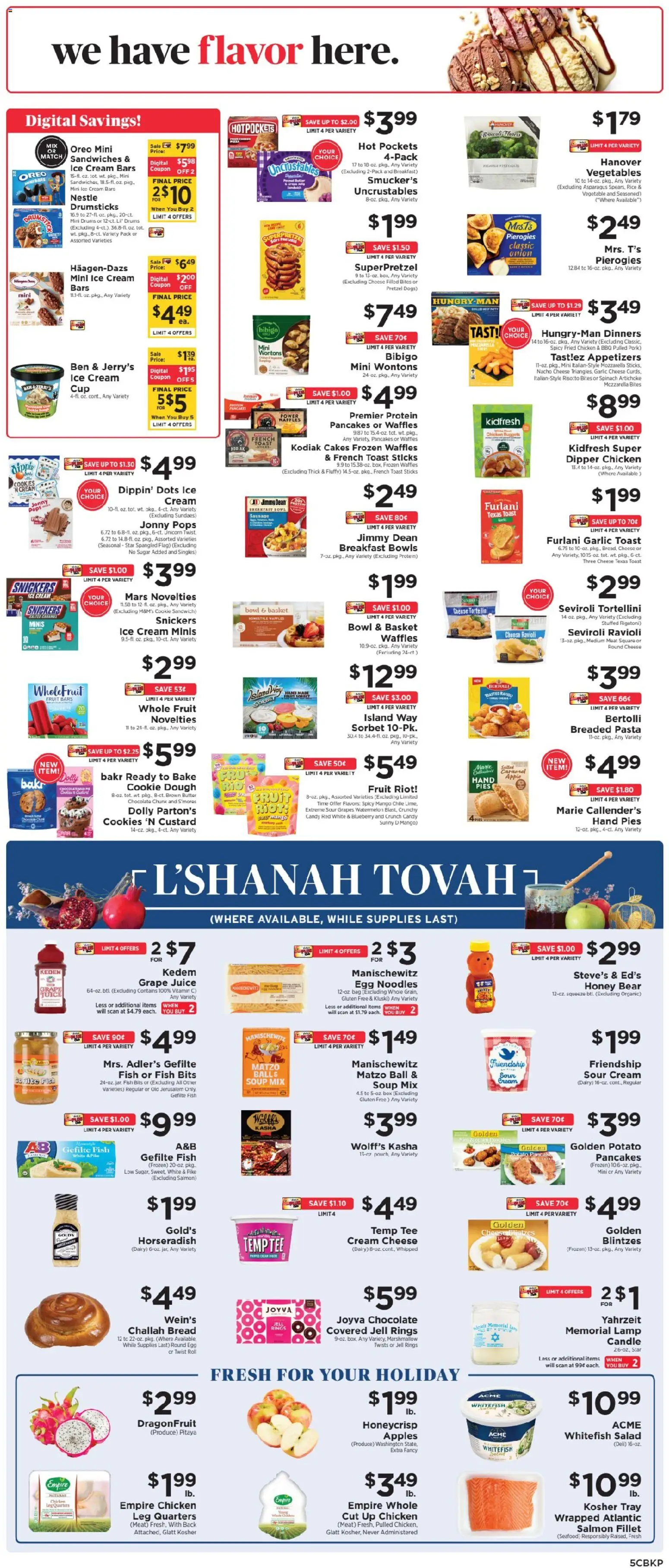 ShopRite Weekly Ad - valid from 09/06/2026 | Page: 7 | Products: Cream cheese, Vegetables, Pulled pork, Onion