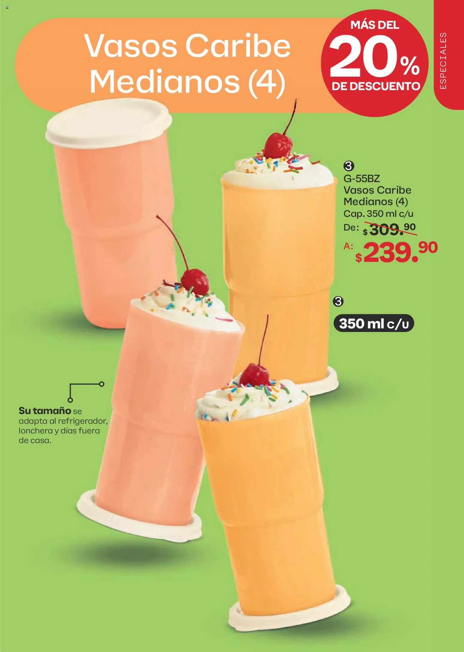 Nuevas ofertas de Tupperware válidas en toda la República Mexicana desde el 07/09/2026. ¡Encuentra las mejores ofertas en Tupperware catálogo! | Página: 39 | Productos: Vasos