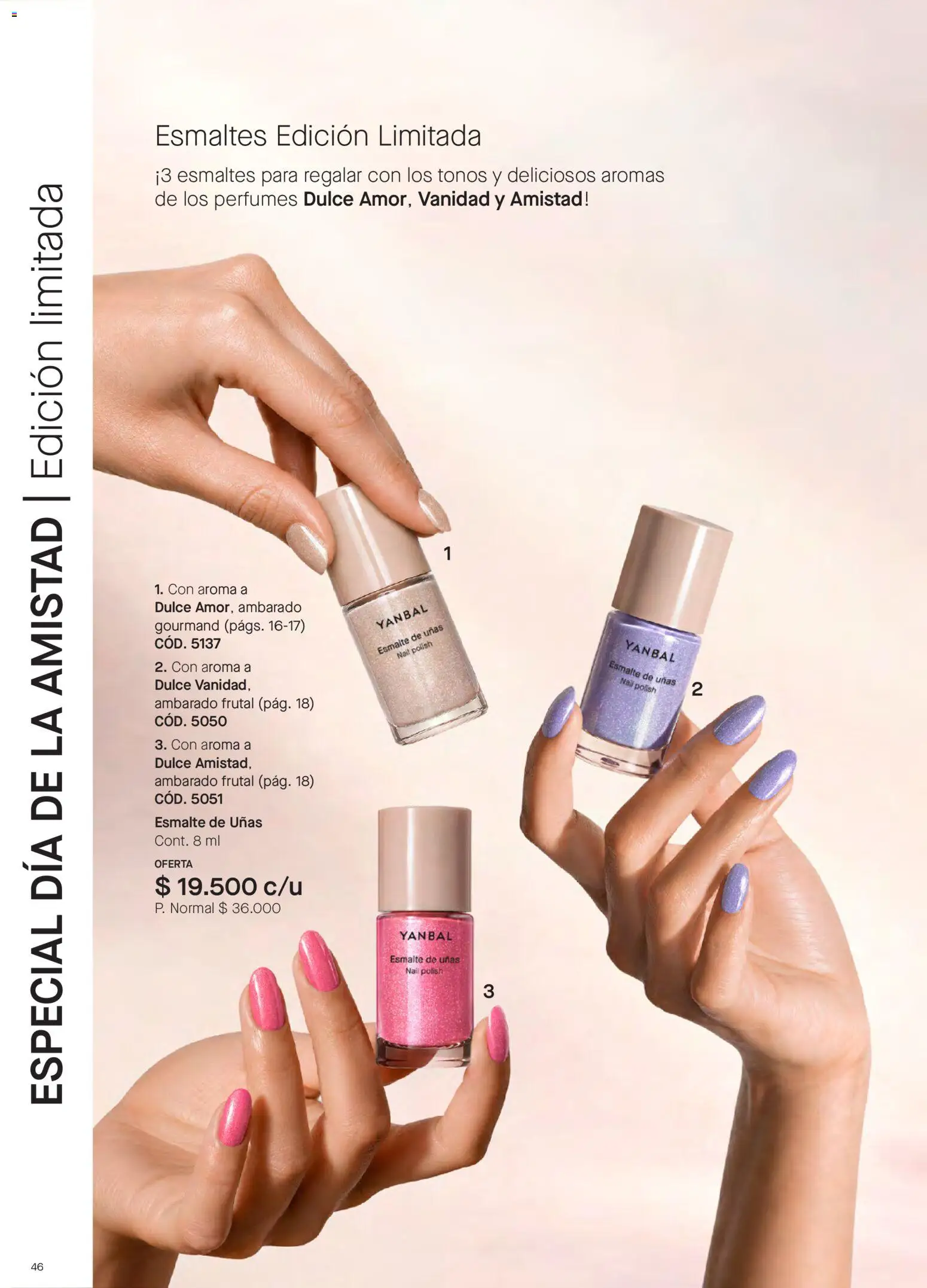 Yanbal revista - valida desde el 15/08/2026 | Página: 46 | Productos: Perfumes, Esmalte de uñas