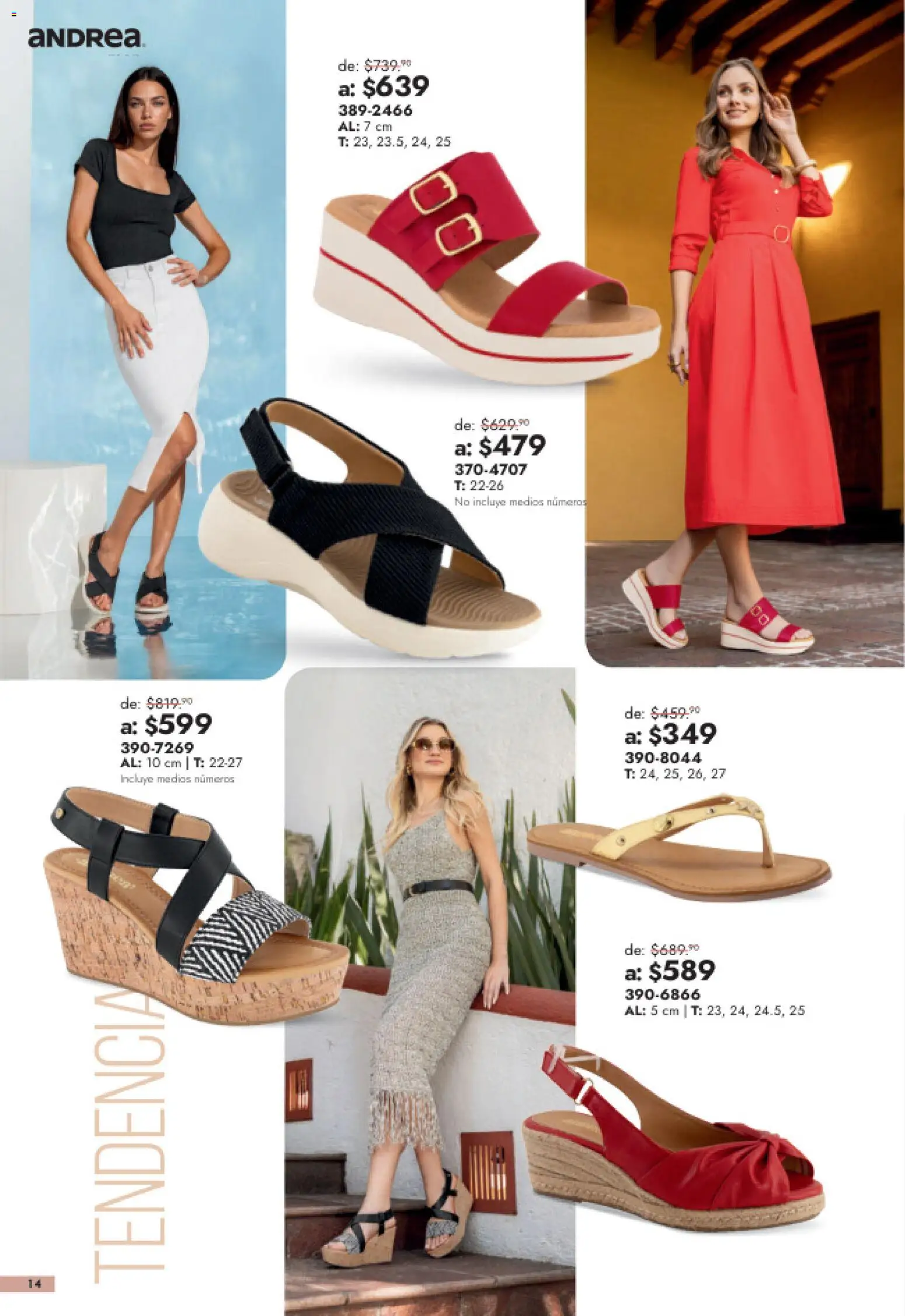 Nuevas ofertas de Andrea válidas en toda la República Mexicana desde el 26/07/2026. ¡Encuentra las mejores ofertas en Andrea catálogo Outlet! | Página: 14