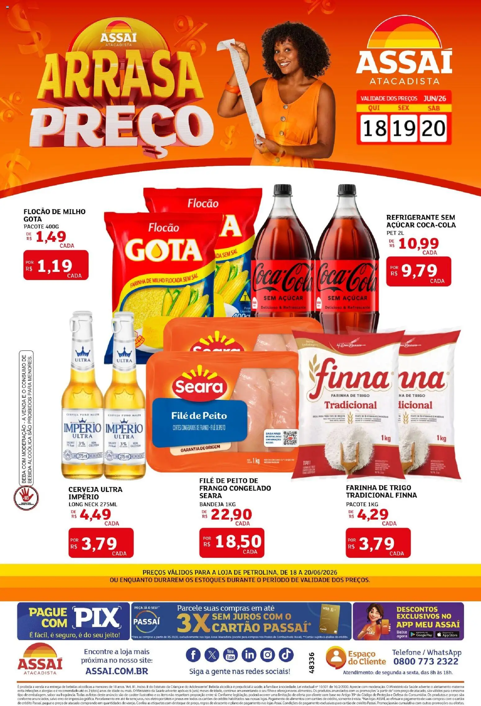 Assaí Atacadista Folheto - válido de 18.06.2026 | Página: 1