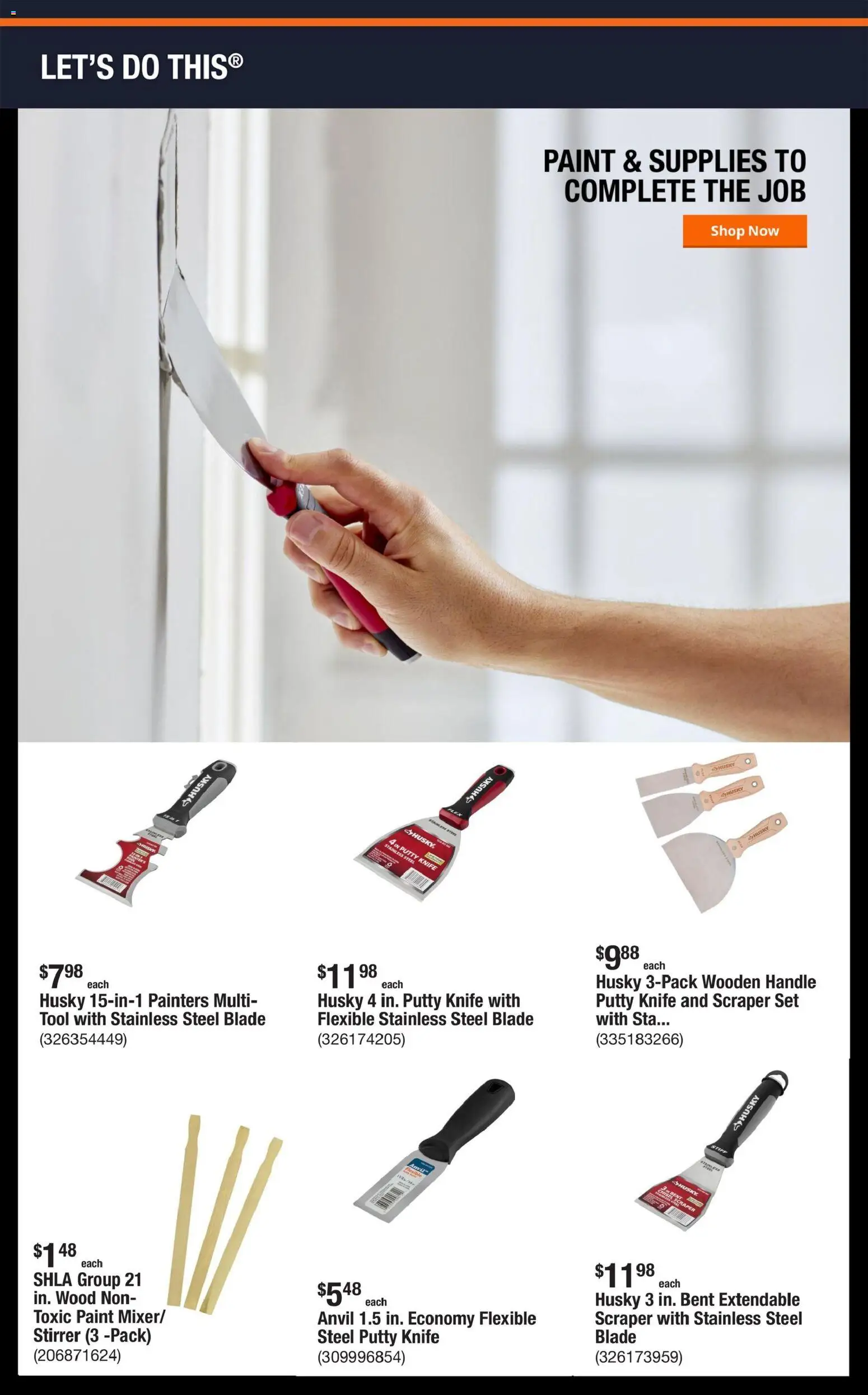 Home Depot Shop Pro Ad - TX - valid from 09.03.2026 | Page: 3 | Products: Chisel