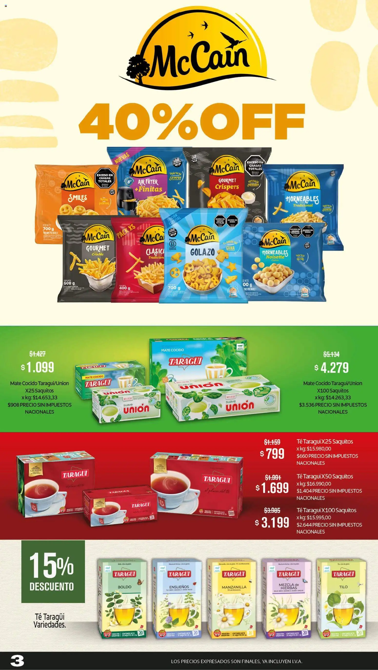 Makro Ofertas ALCANZA │ válido desde el 20/08/2026 | Página: 3 | Productos: Mate, Peso, Té, Mate cocido