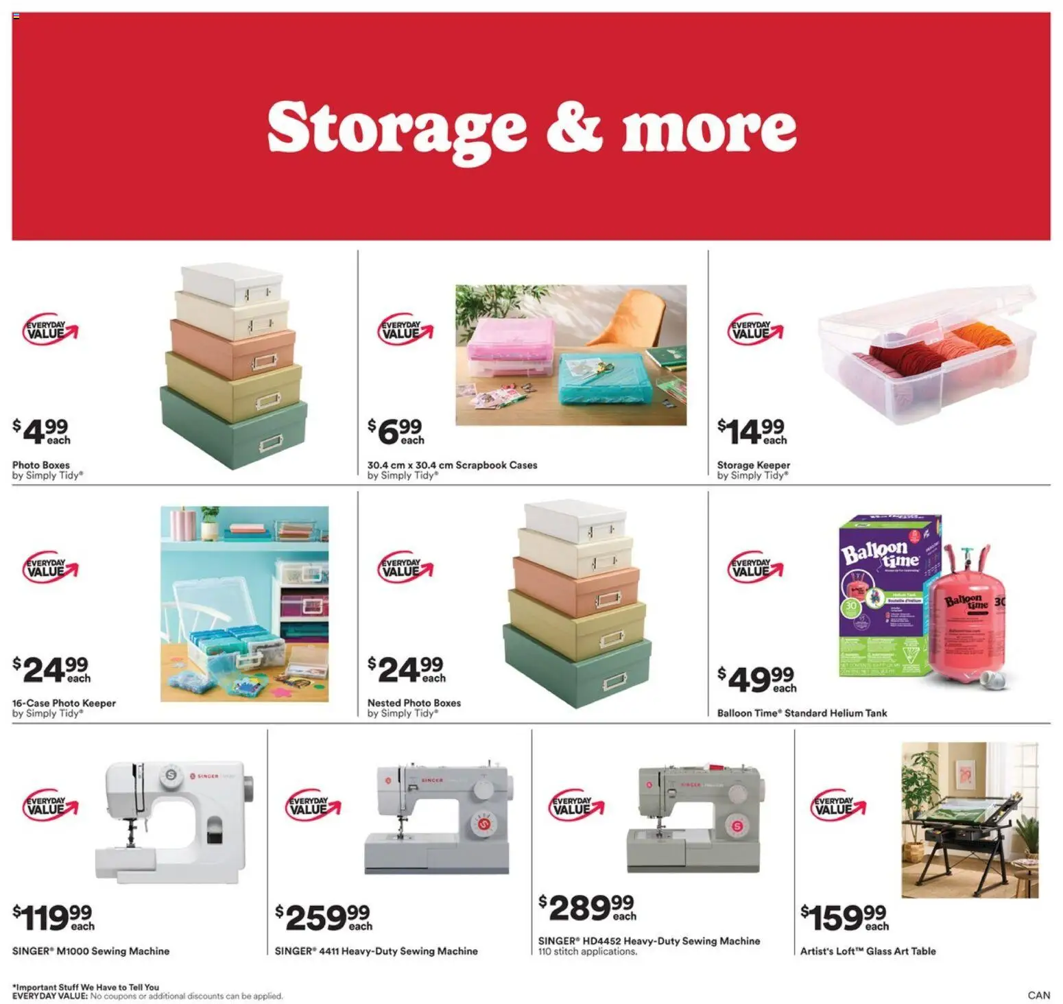 Michaels flyer valid from Jul 31, 2026 | Page: 5 | Products: Sewing machine, Table