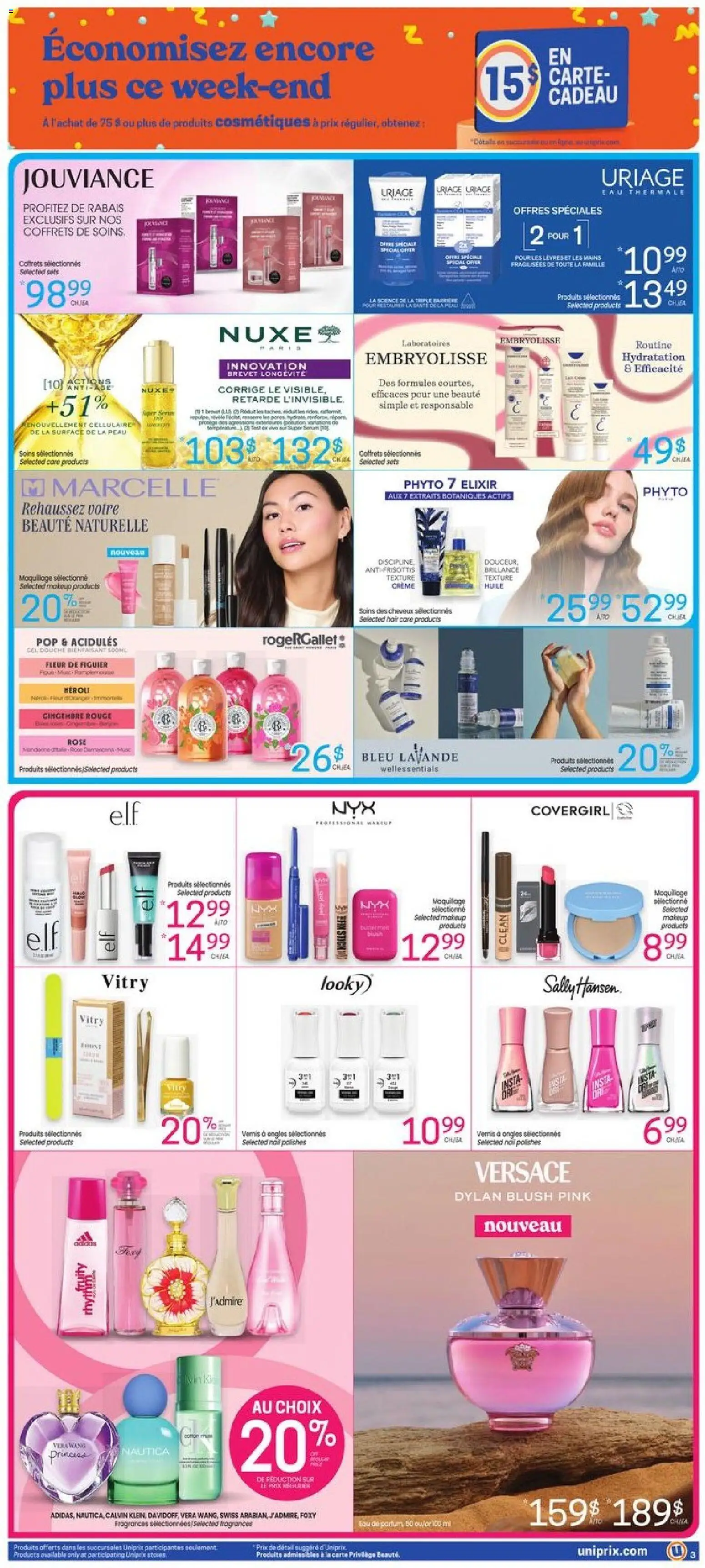 Uniprix flyer valid from Sep 17, 2026 | Page: 4 | Products: Blush