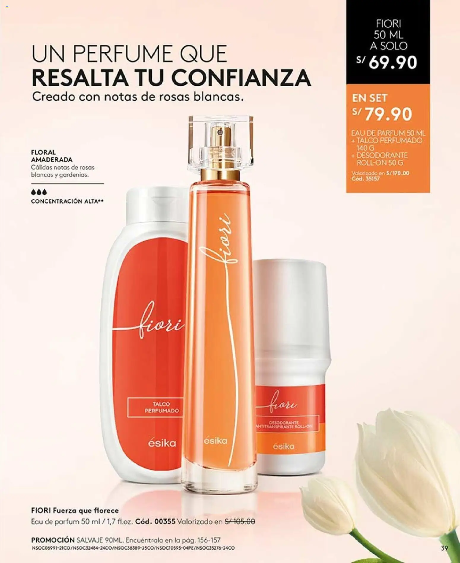Catálogo Ésika válido desde 20/06/2026 | Página: 39 | Productos: Desodorante, Antitranspirante, Perfume