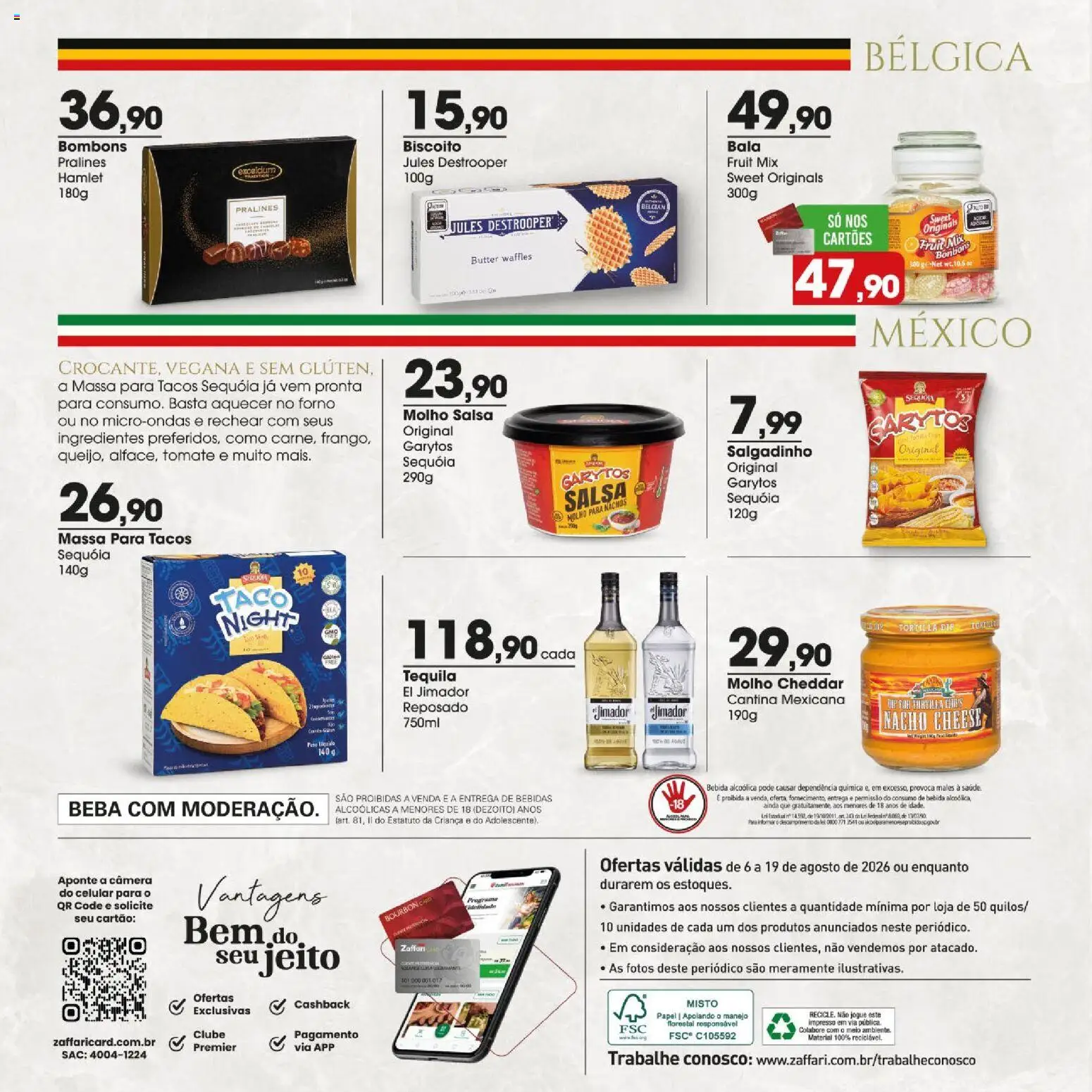 Zaffari Folheto - válido de 06/08/2026 | Página: 14 | Produtos: Forno, Biscoito, Bala, Câmera