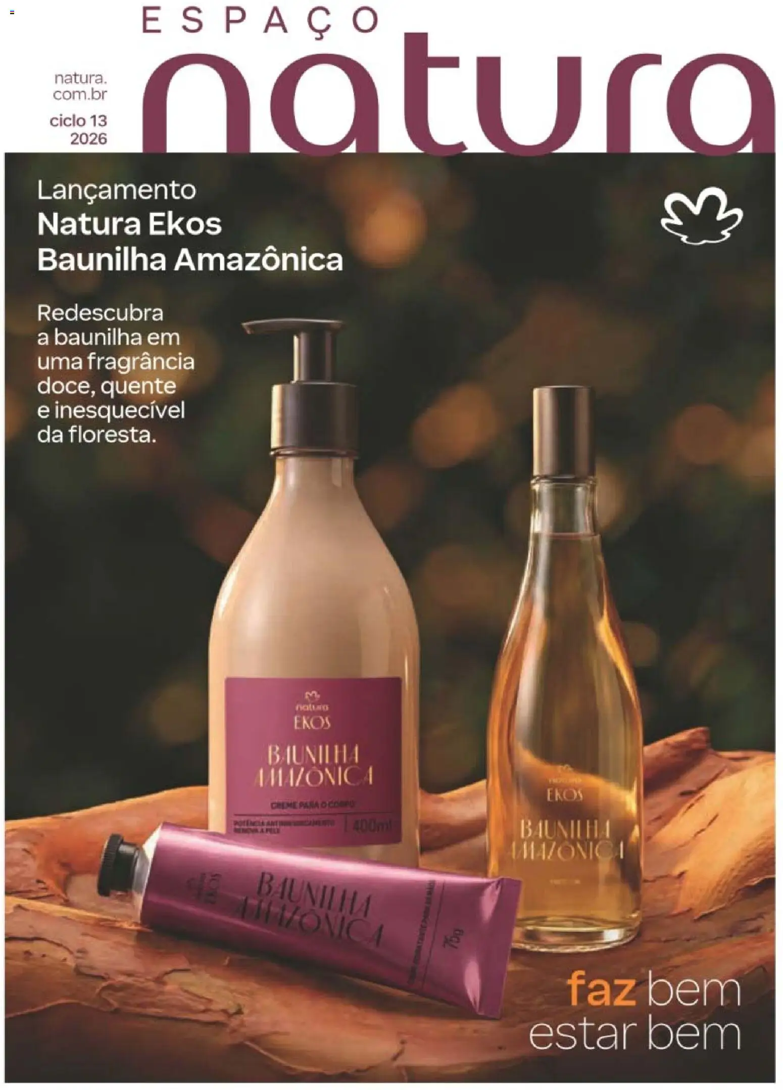 Natura Folheto - válido de 10/08/2026 | Página: 1 | Produtos: Fragrância, Creme