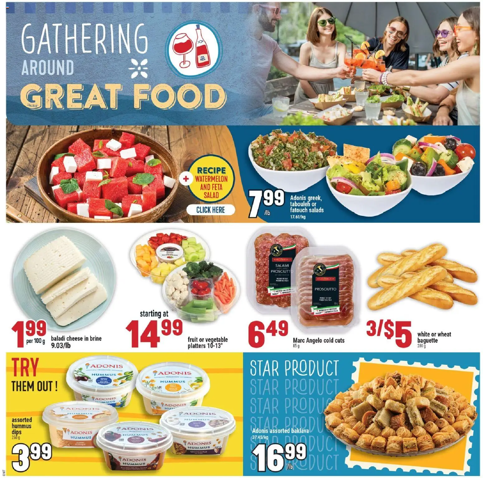 Adonis flyer valid from Jul 30, 2026 | Page: 4 | Products: Salad, Cheese, Salami