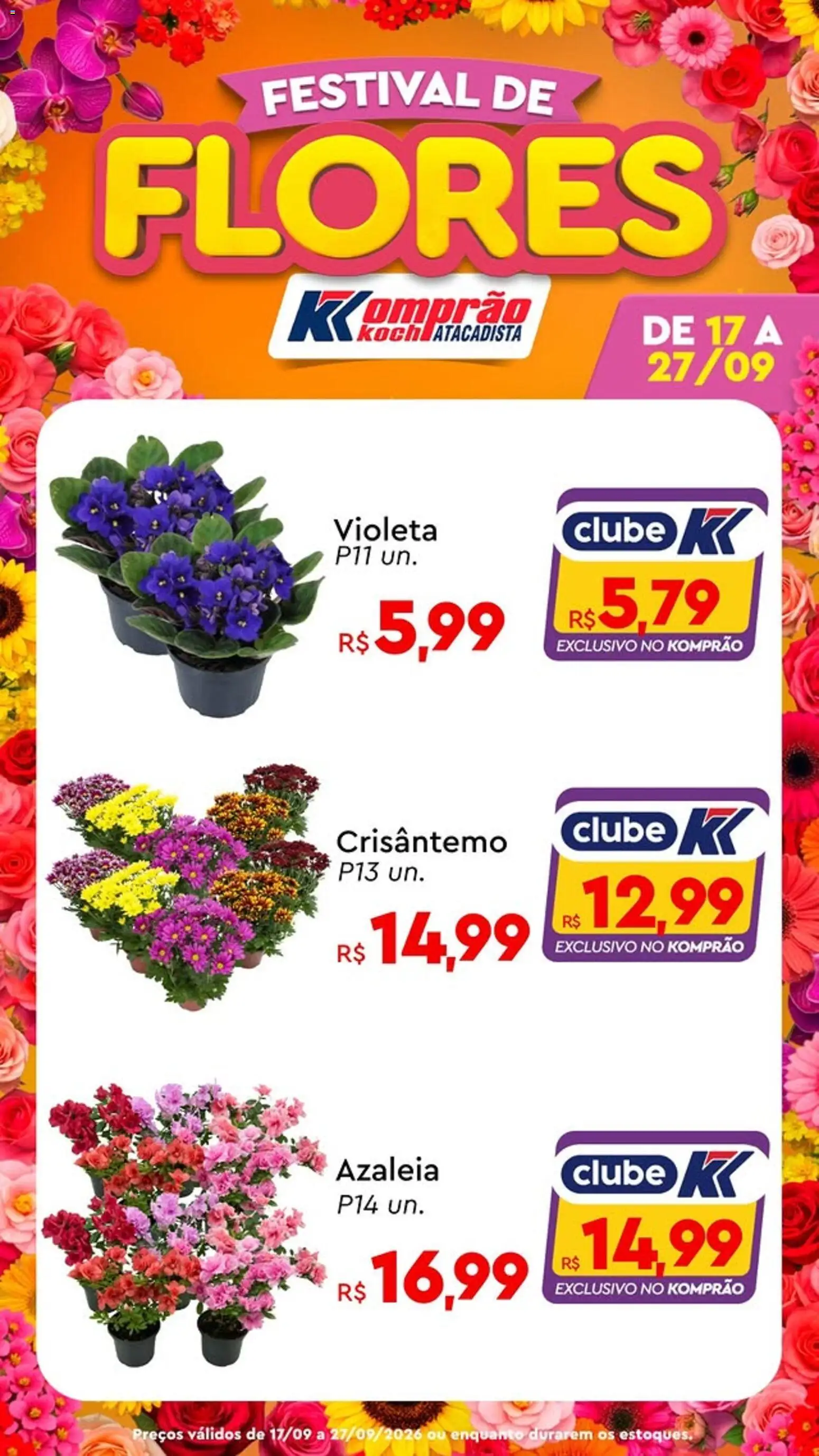 Komprao Atacadista Folheto - válido de 17/09/2026 | Página: 7 | Produtos: Flores