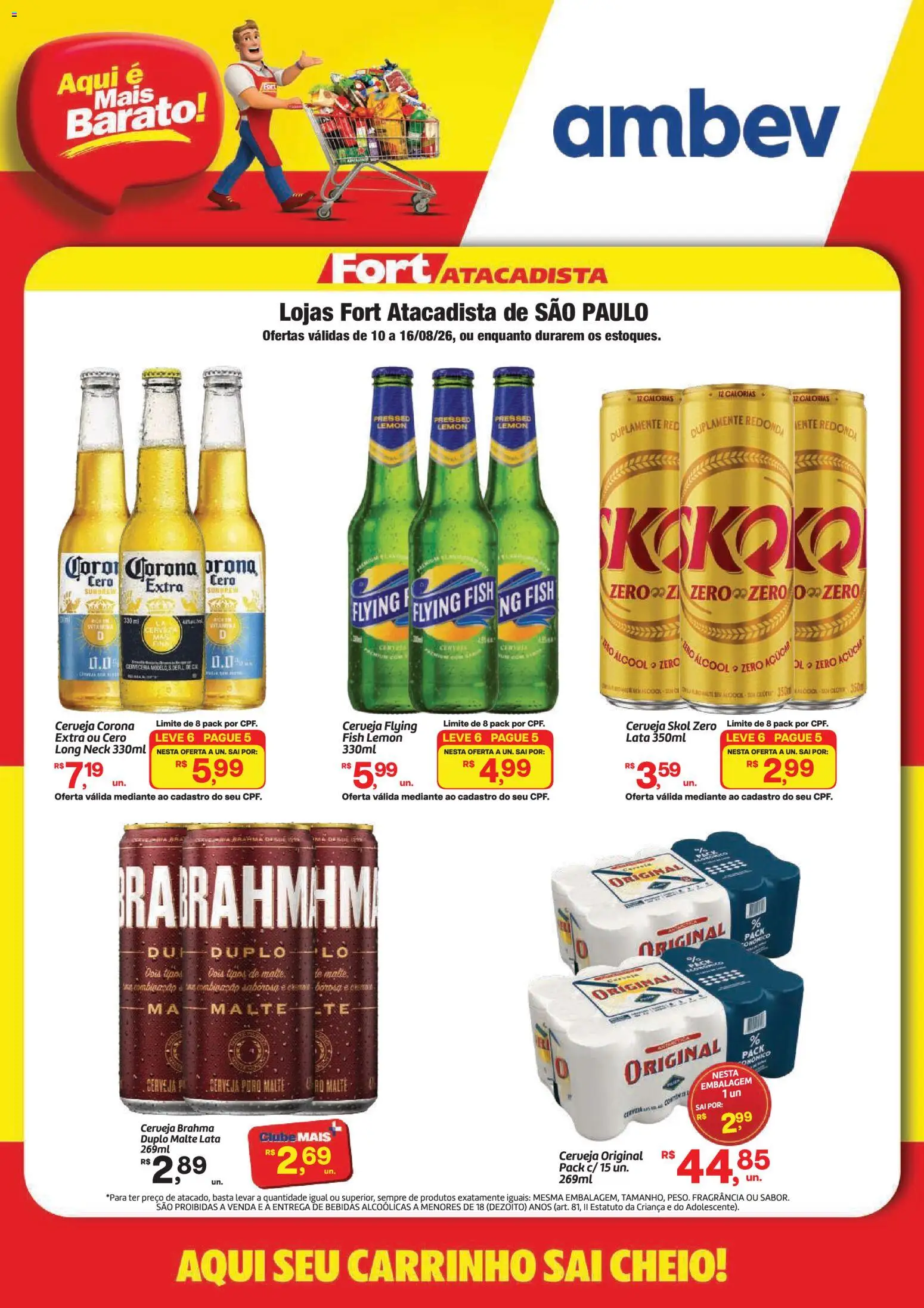 Fort Atacadista Folheto - válido de 10/08/2026 | Página: 1 | Produtos: Fragrância, Bebidas, Cerveja, Açúcar