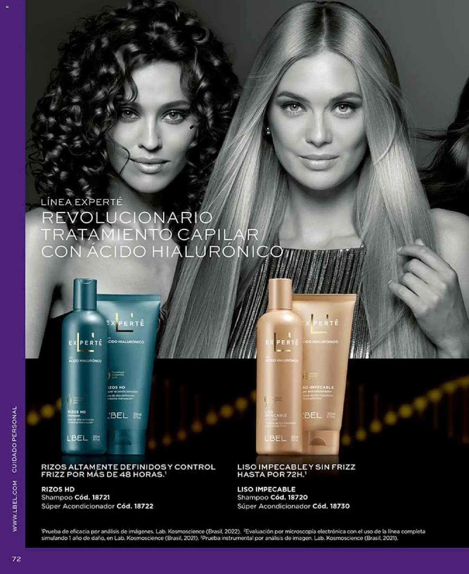 Catálogo L'Bel Campaña 13 │ válido desde el 27.07.2026 | Página: 72 | Productos: Acondicionador, Shampoo