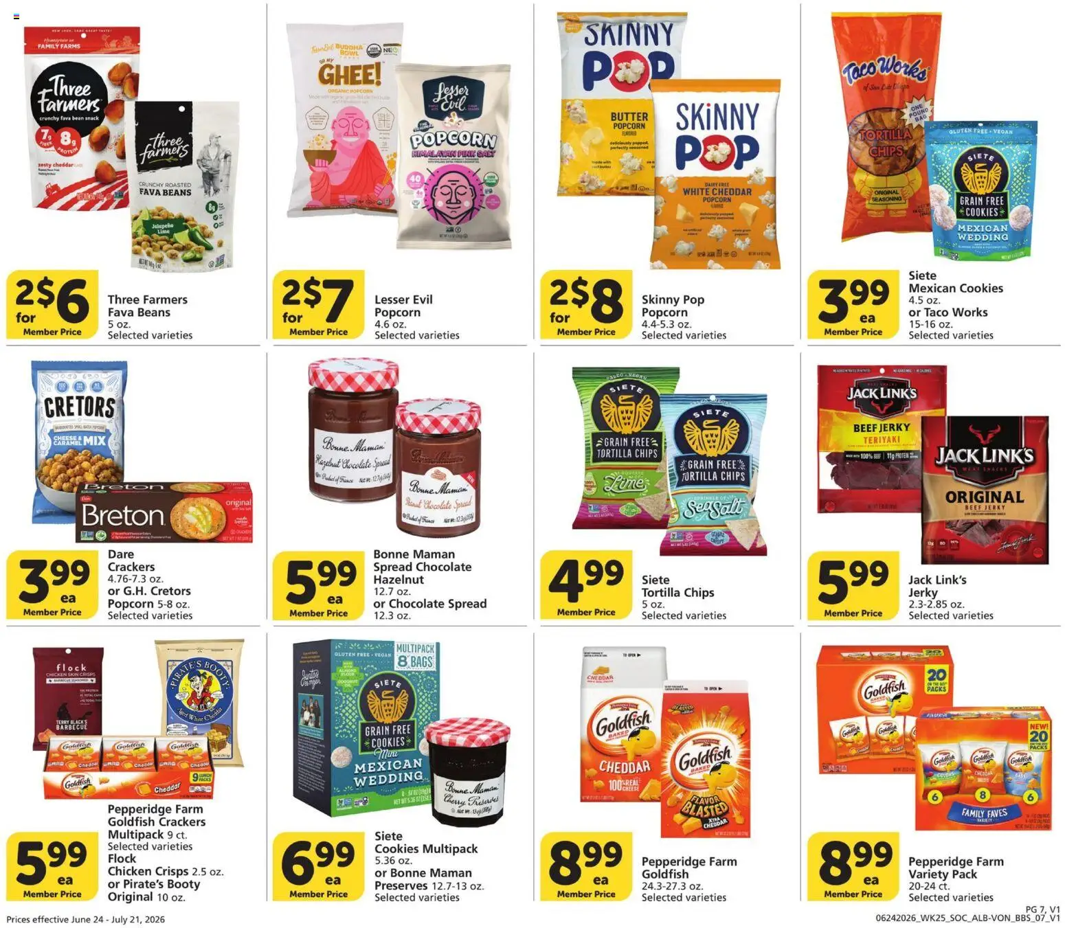Vons Big Book of Savings - valid from 06/24/2026 | Page: 7 | Products: Cheese, Chocolate, Beef, Salt