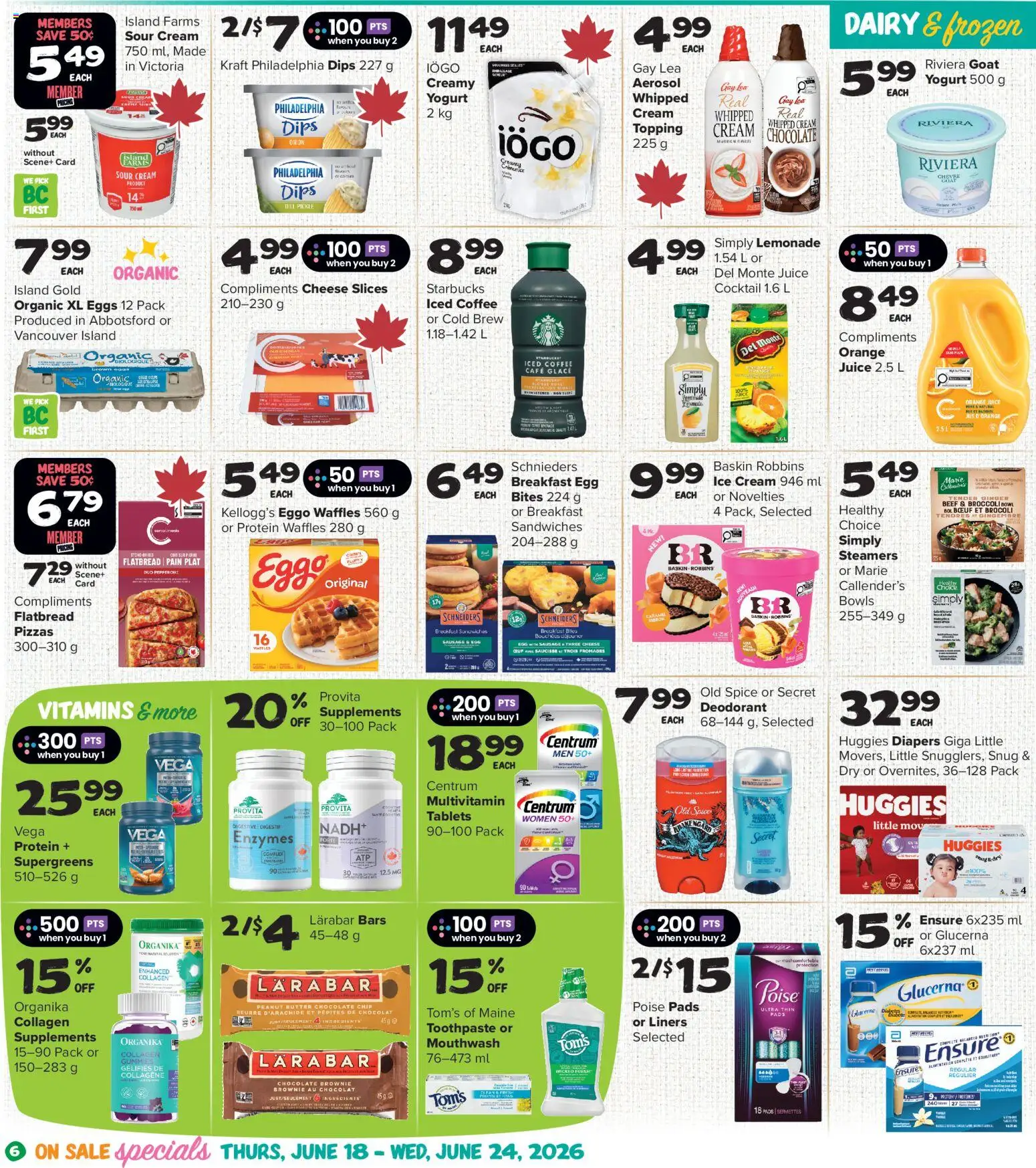 Thrifty Foods flyer valid from 18.06.2026 | Page: 7 | Products: Beef, Deodorant, Coat, Juice