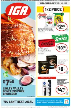 Preview of IGA catalogue NT/WA - valid from 29/07/2026
