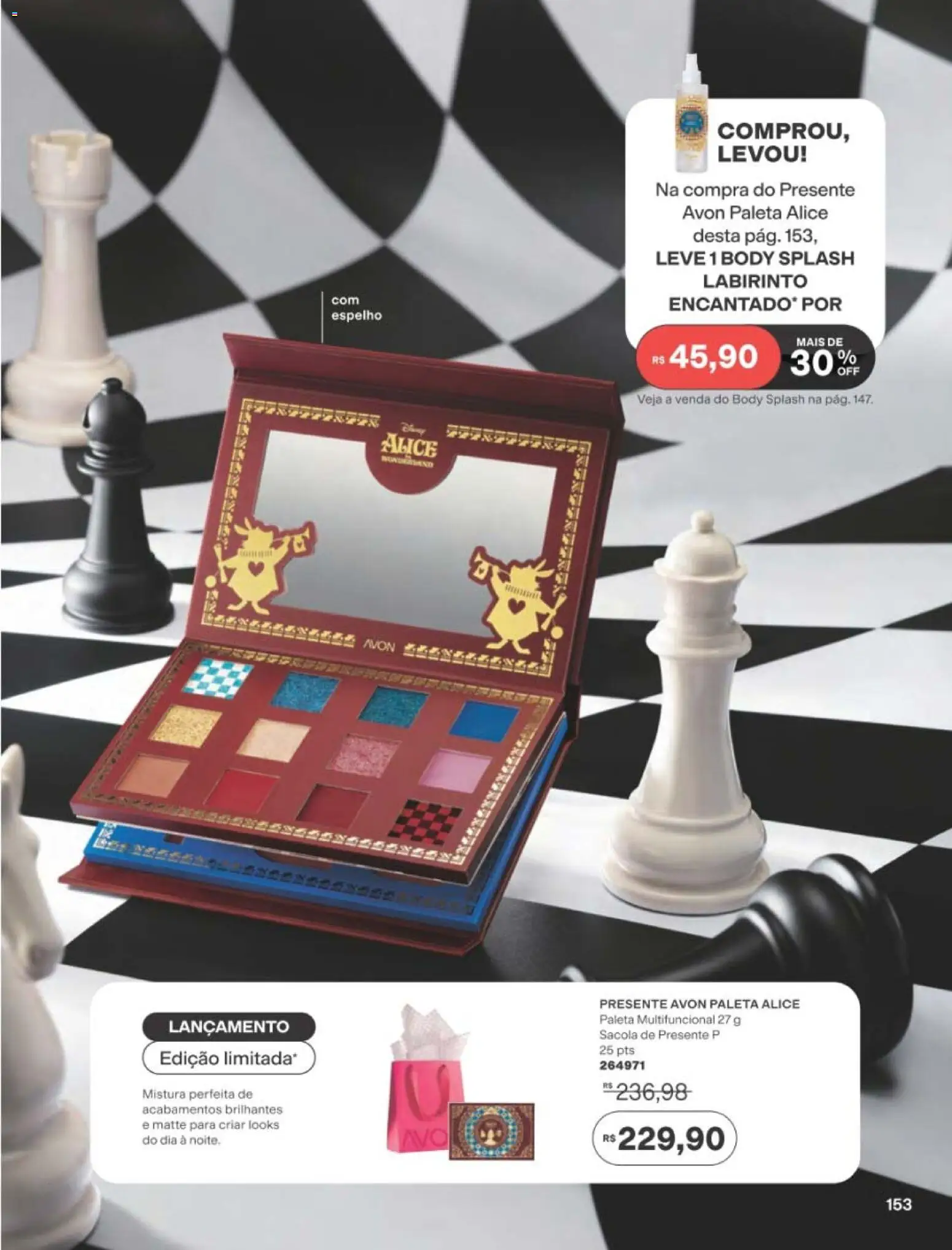 Avon Folheto - válido de 01/09/2026 | Página: 153 | Produtos: Multifuncional, Espelho, Sacola, Body