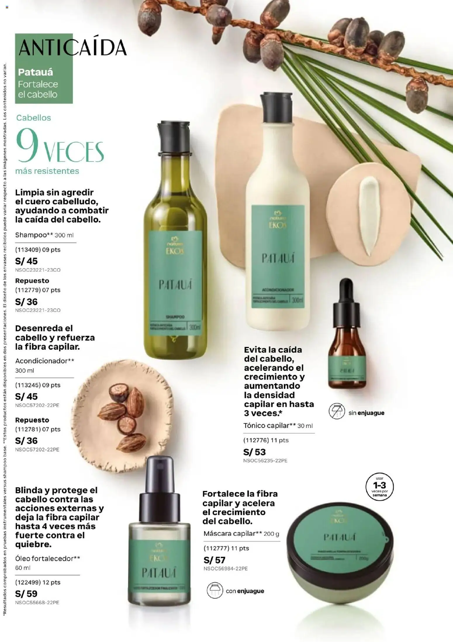 Catálogo Natura válido desde 24.05.2026 | Página: 135 | Productos: Máscara, Shampoo, Acondicionador