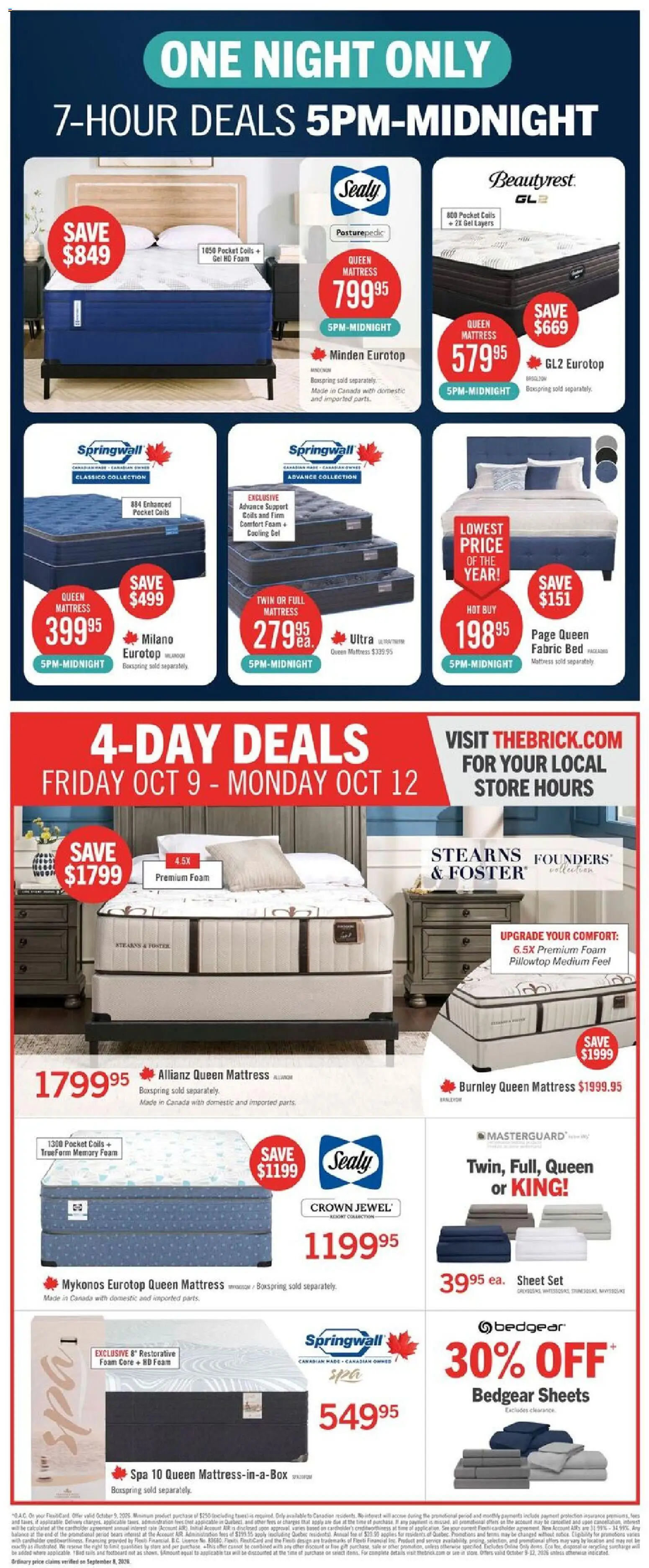The Brick flyer valid from Oct 9, 2026 | Page: 2