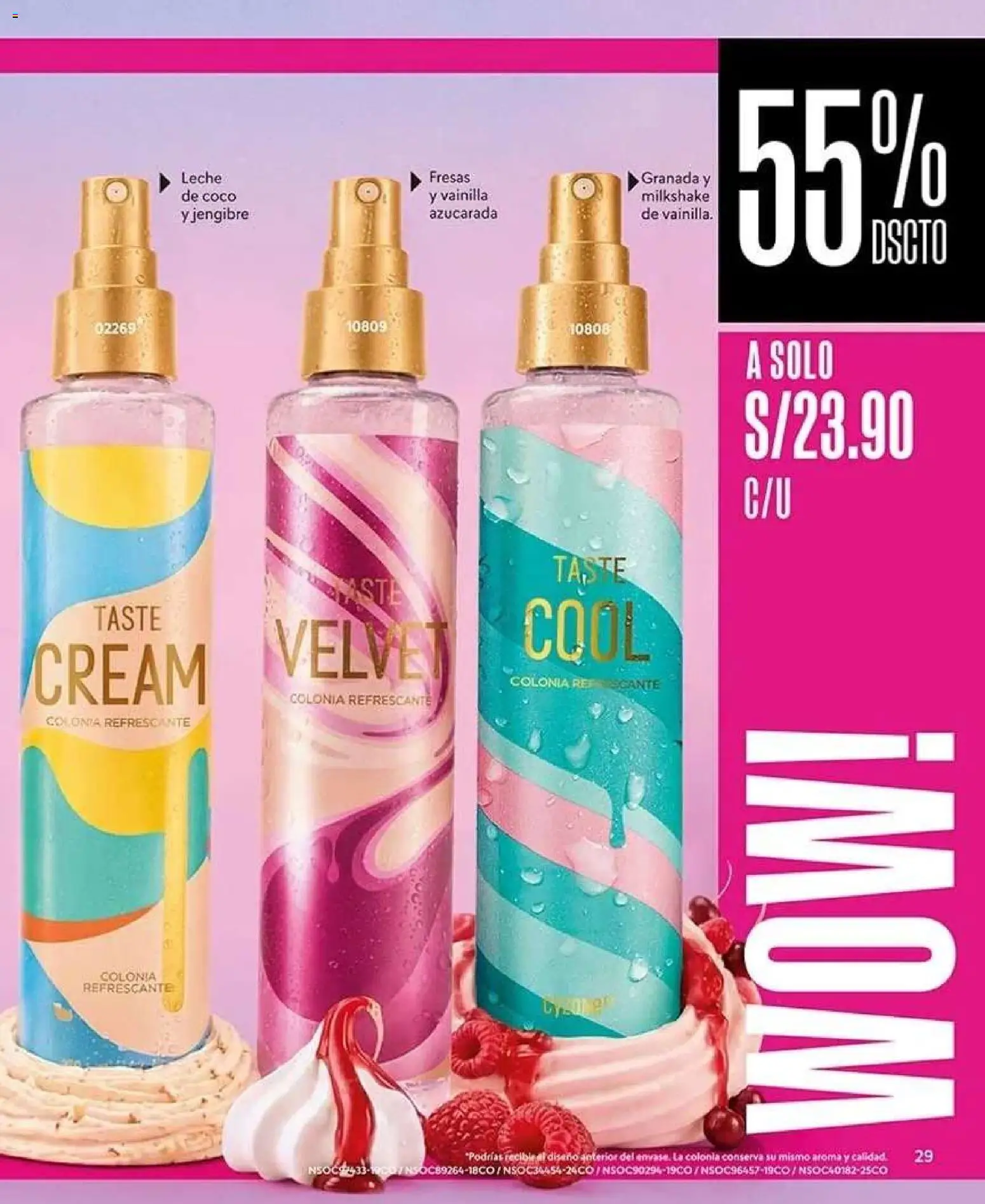 Catálogo CyZone válido desde 22/08/2026 | Página: 29 | Productos: Vainilla, Coco, Granada, Jengibre